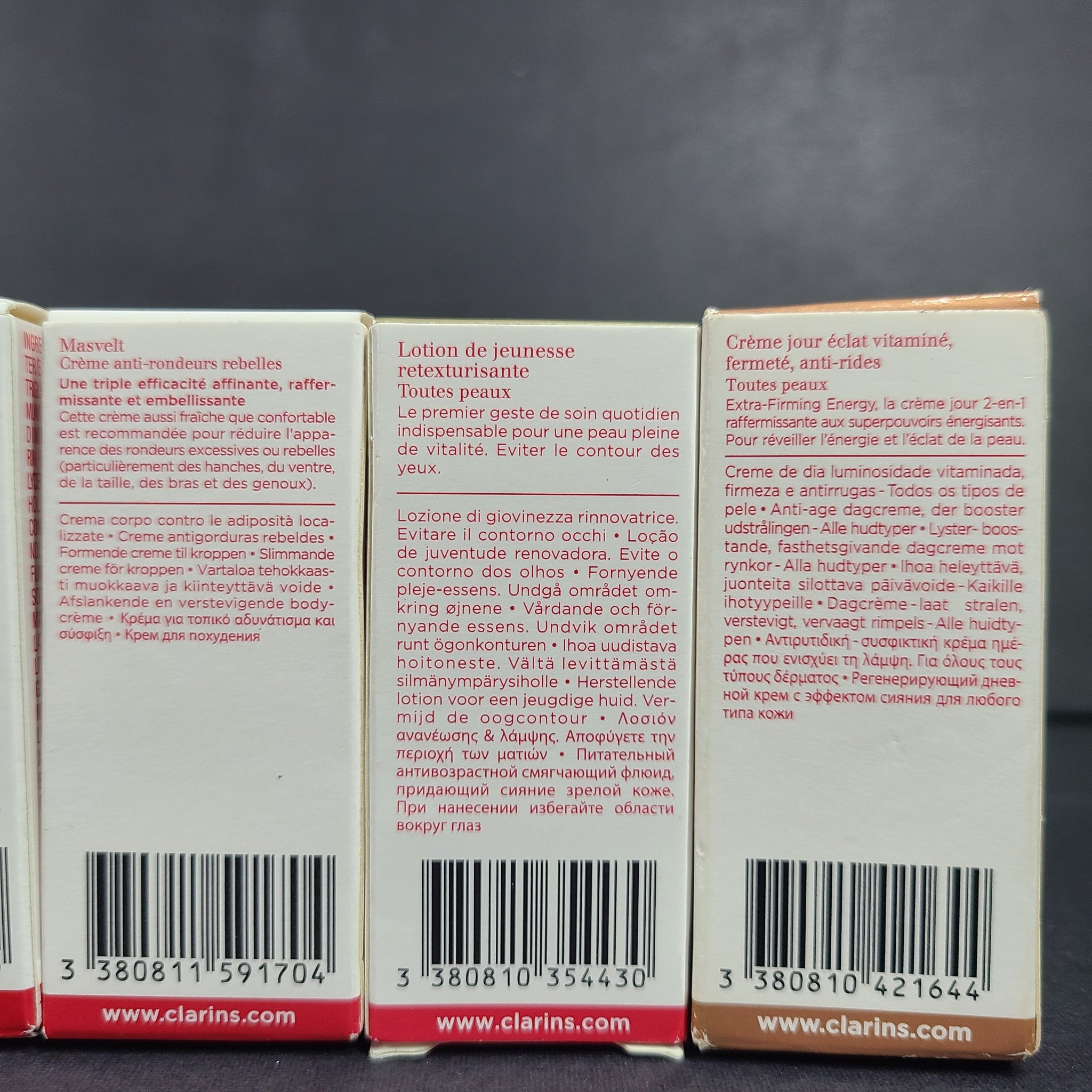 5 x Clarins Hydra Essentiel Glow Plus Renewing Essence Shaping Cream Smoothing