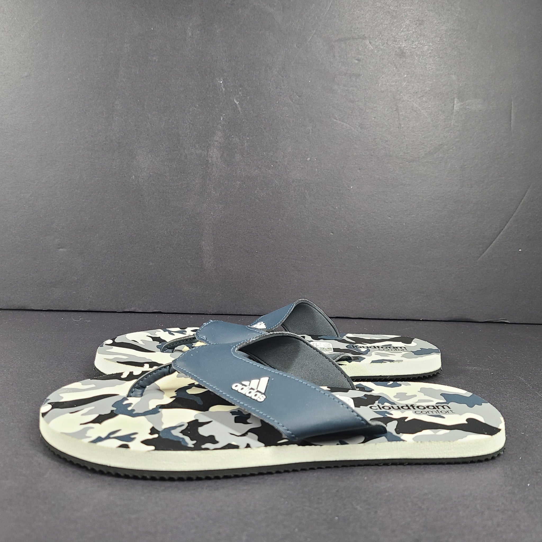 Adidas Men's 'Aviate' Flip Flops Slides Sandals Cloudfoam GA1013 Camo Sz 7