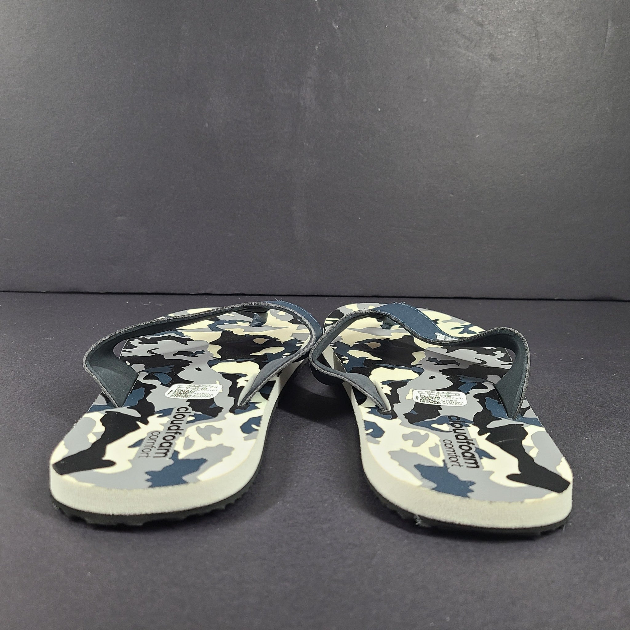 Adidas Men's 'Aviate' Flip Flops Slides Sandals Cloudfoam GA1013 Camo Sz 7