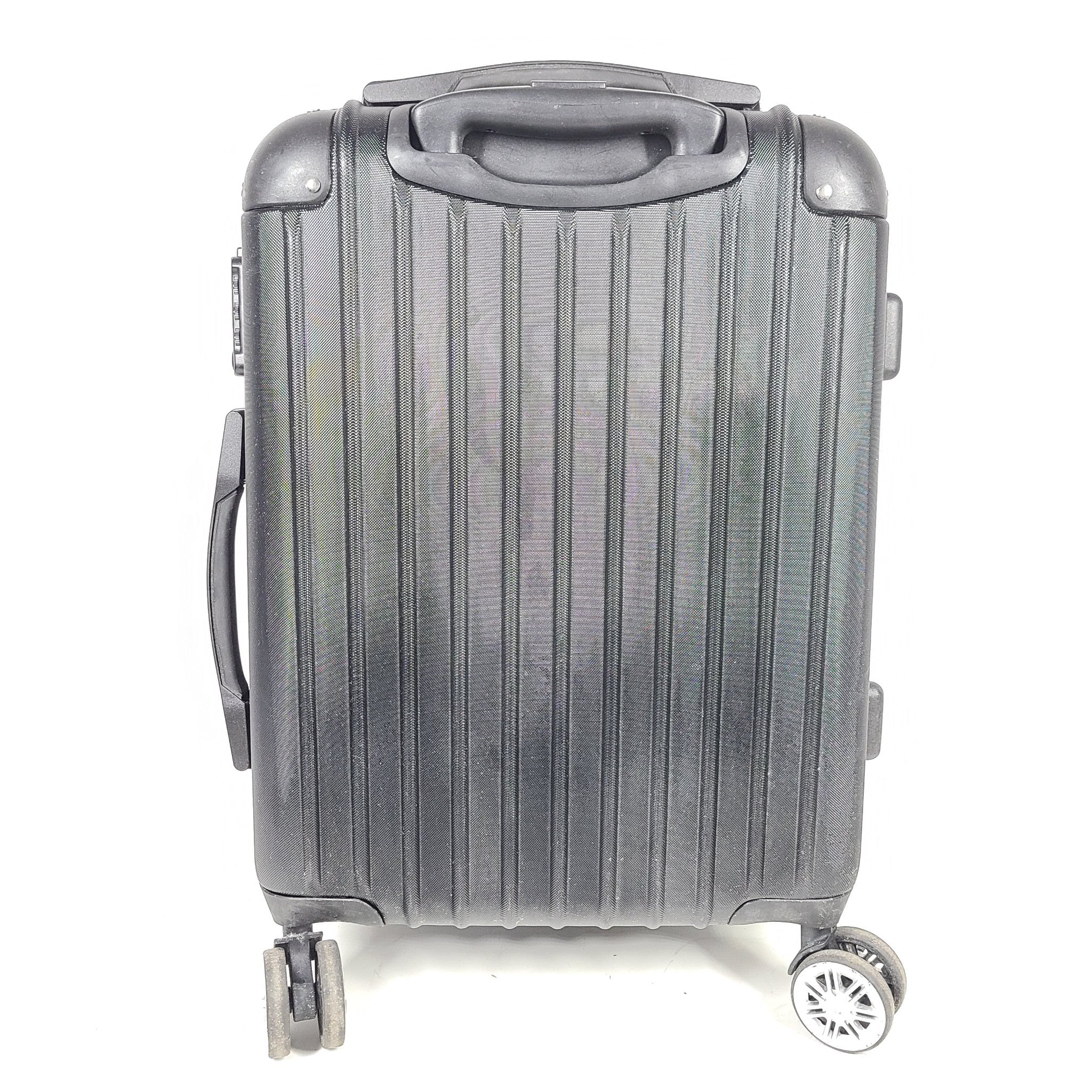 Dunlop 20" Spinner Carry On Cabin Luggage Expandable Locking Hardshell Black