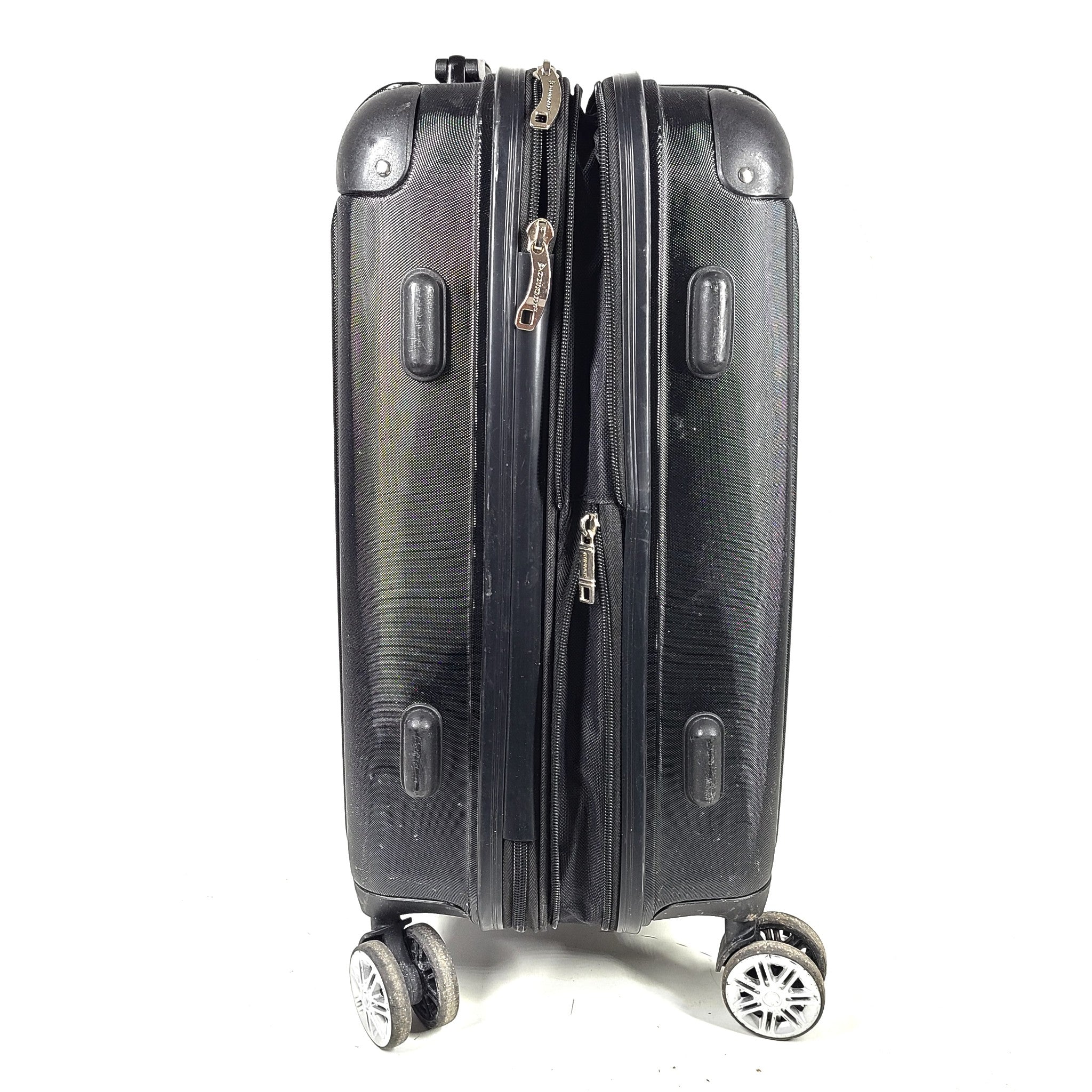 Dunlop 20" Spinner Carry On Cabin Luggage Expandable Locking Hardshell Black