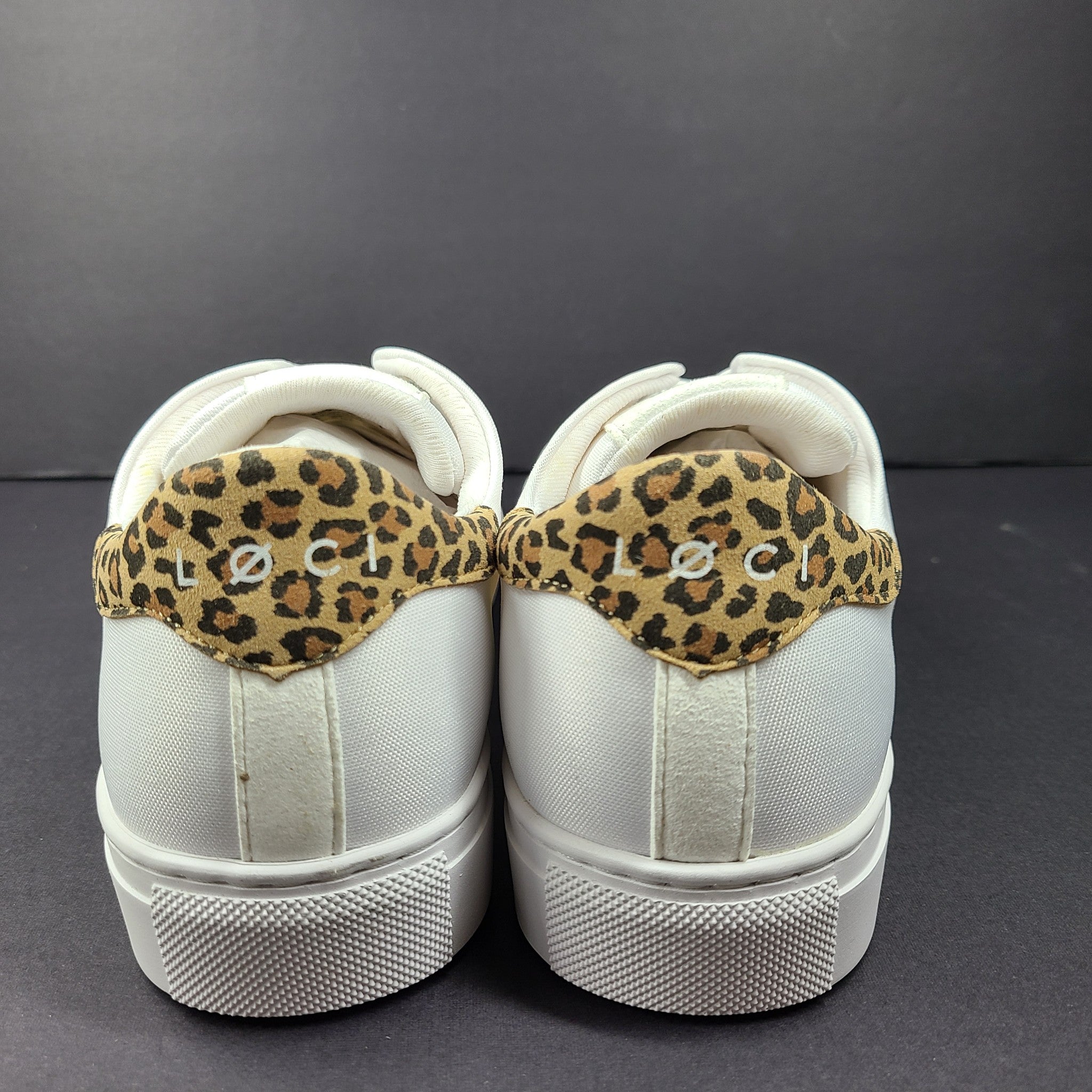 LOCI Women's Origin 9 Vegan Sneakers Stylist Ltd Edition White/Leopard 9