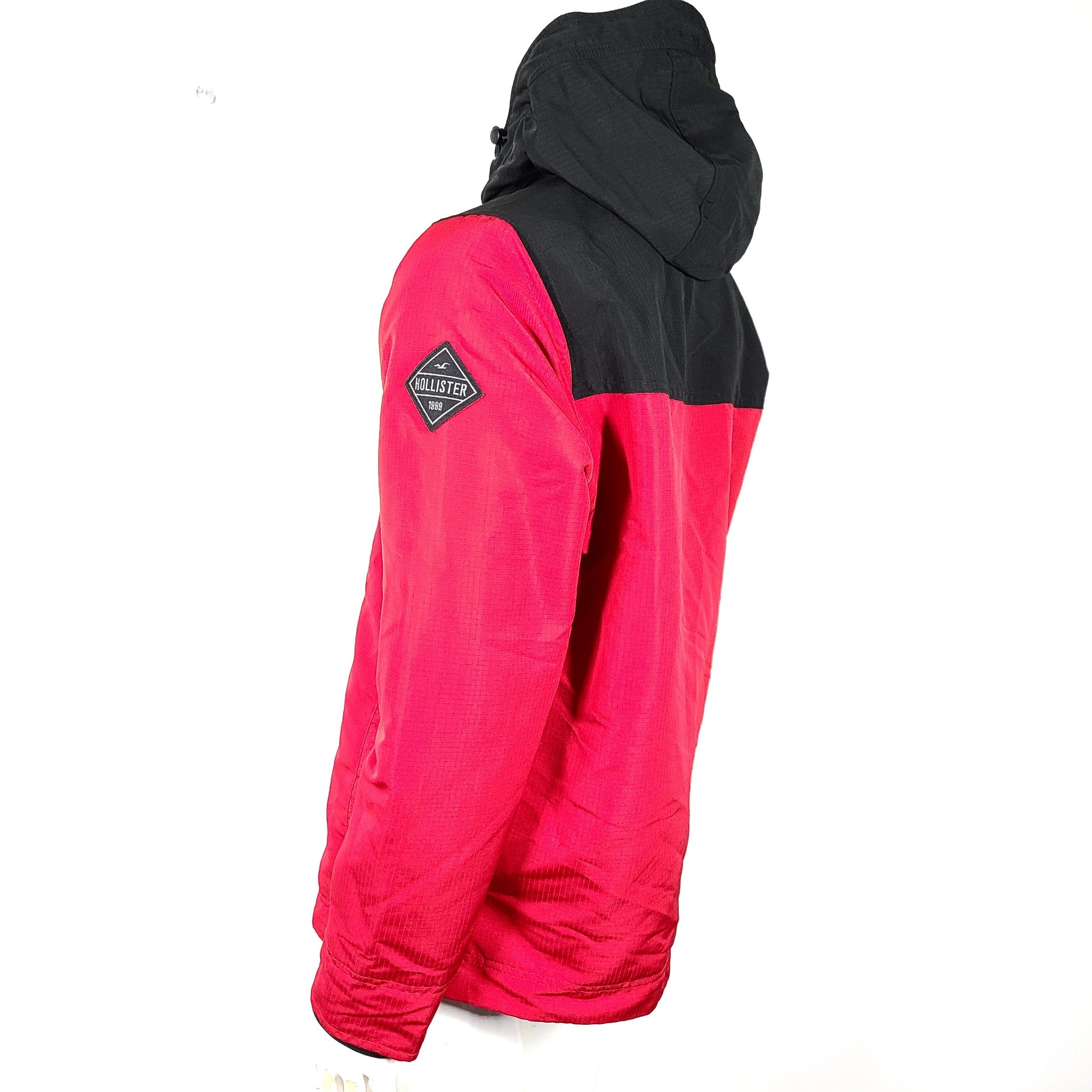 Hollister Women's All Weather Collection Jacket Coat Fleece Lined Red Sz M