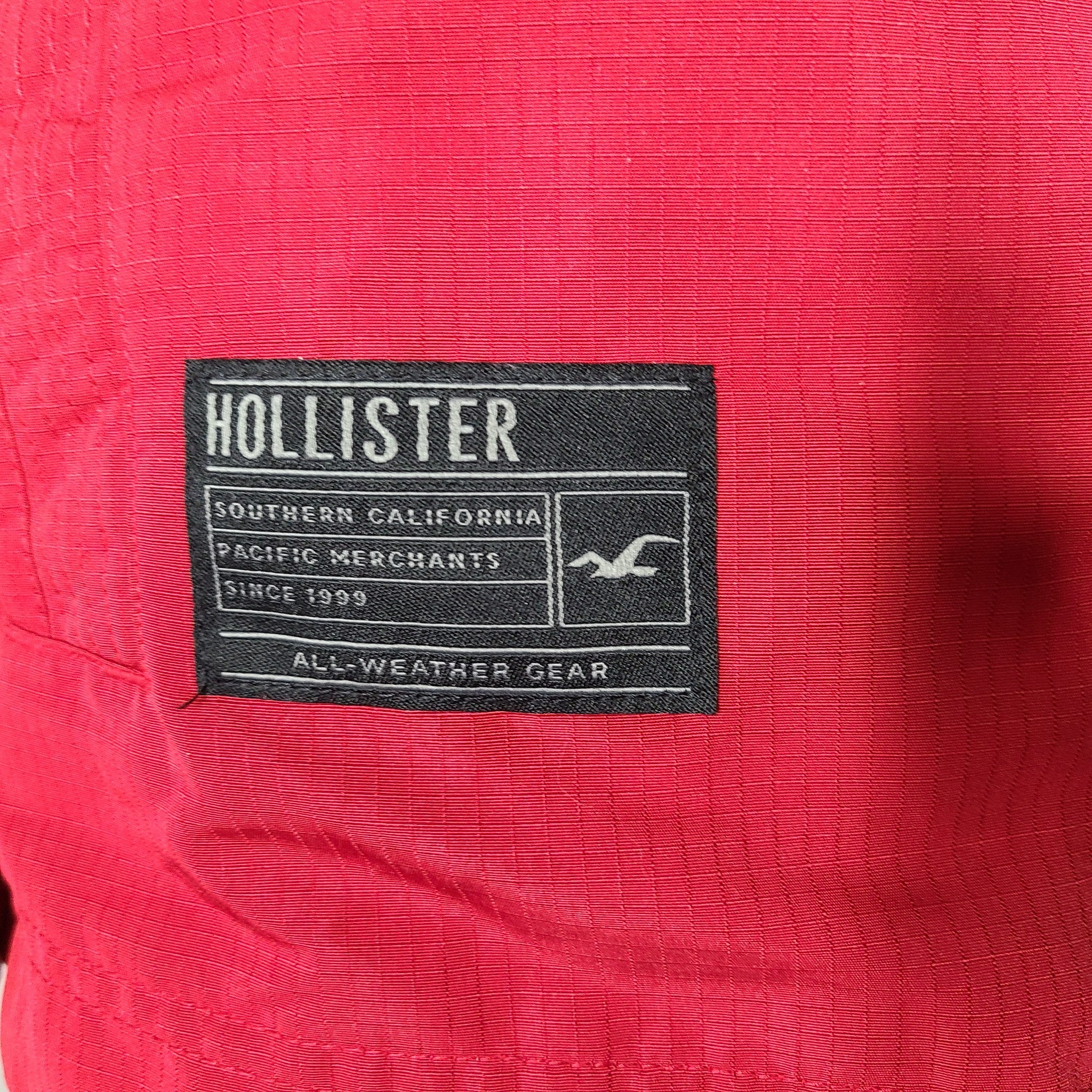 Hollister Women's All Weather Collection Jacket Coat Fleece Lined Red Sz M