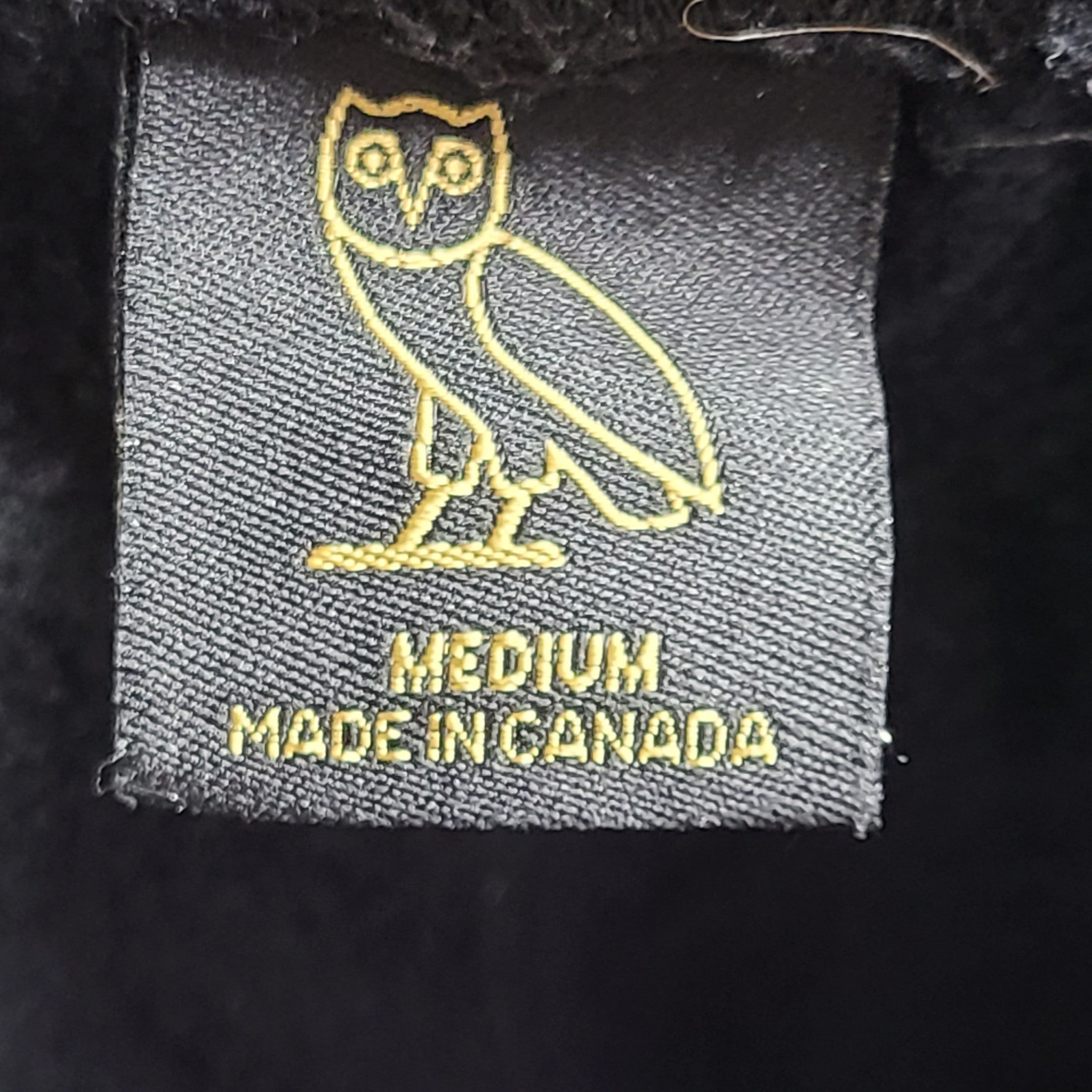 Ovo October's Very Own Men's Sweatpants Large Owl Logo RARE Black Sz M