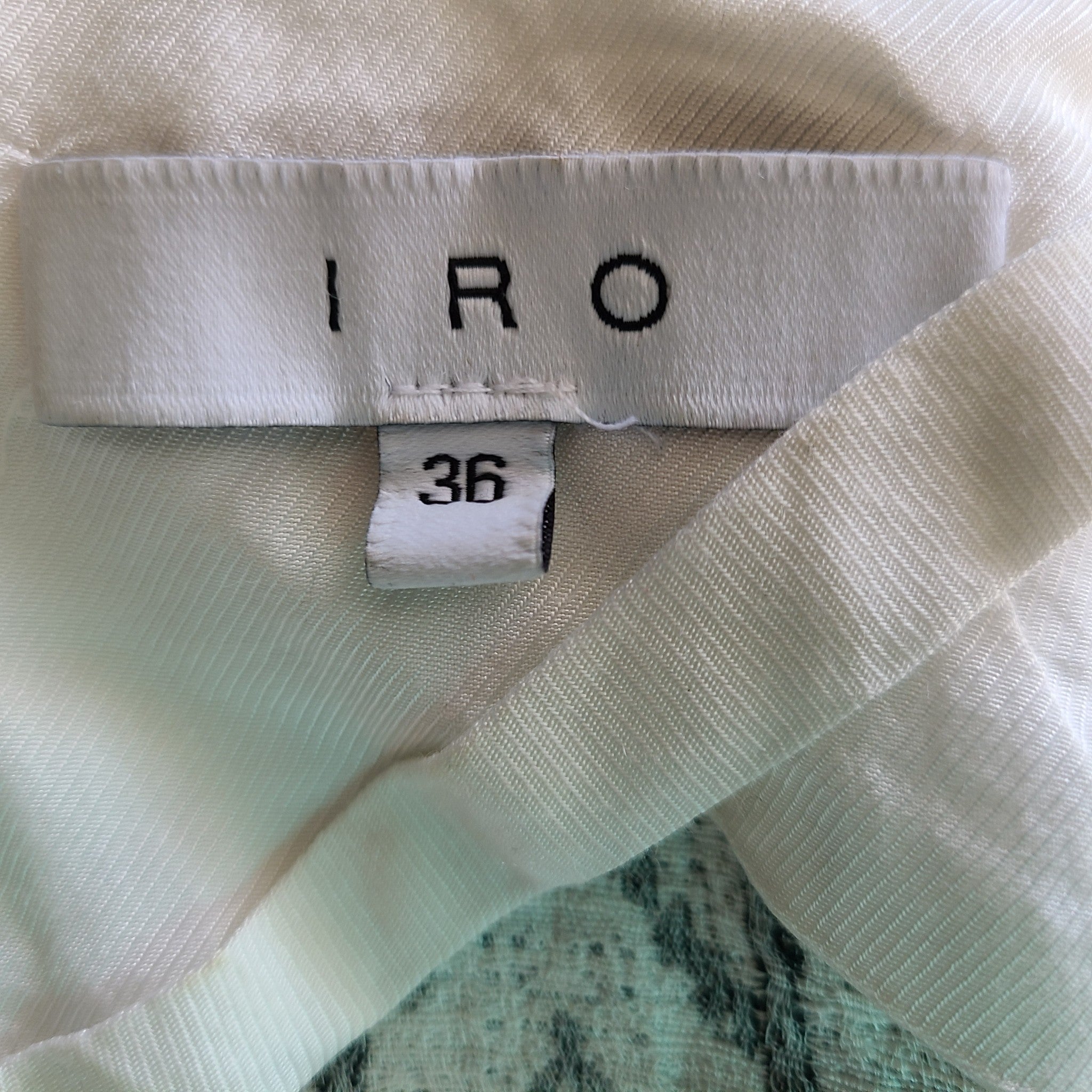 IRO Women's Ikat Weave Wrap Peplum Blazer Jacket Ecru Gray Sz 4