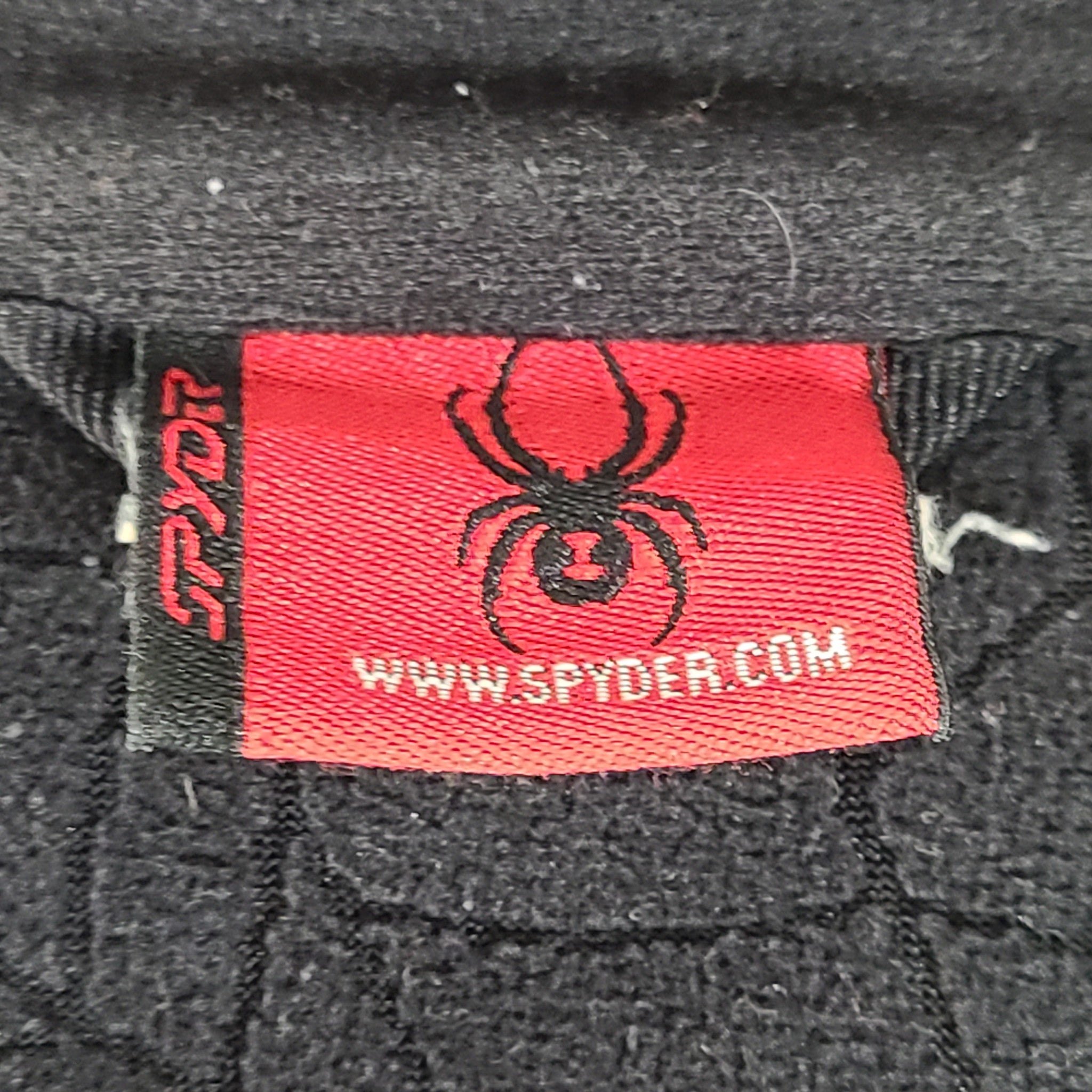 Spyder Men's Softshell Jacket Fleece Lined Vented Zipper Pockets Black Sz M