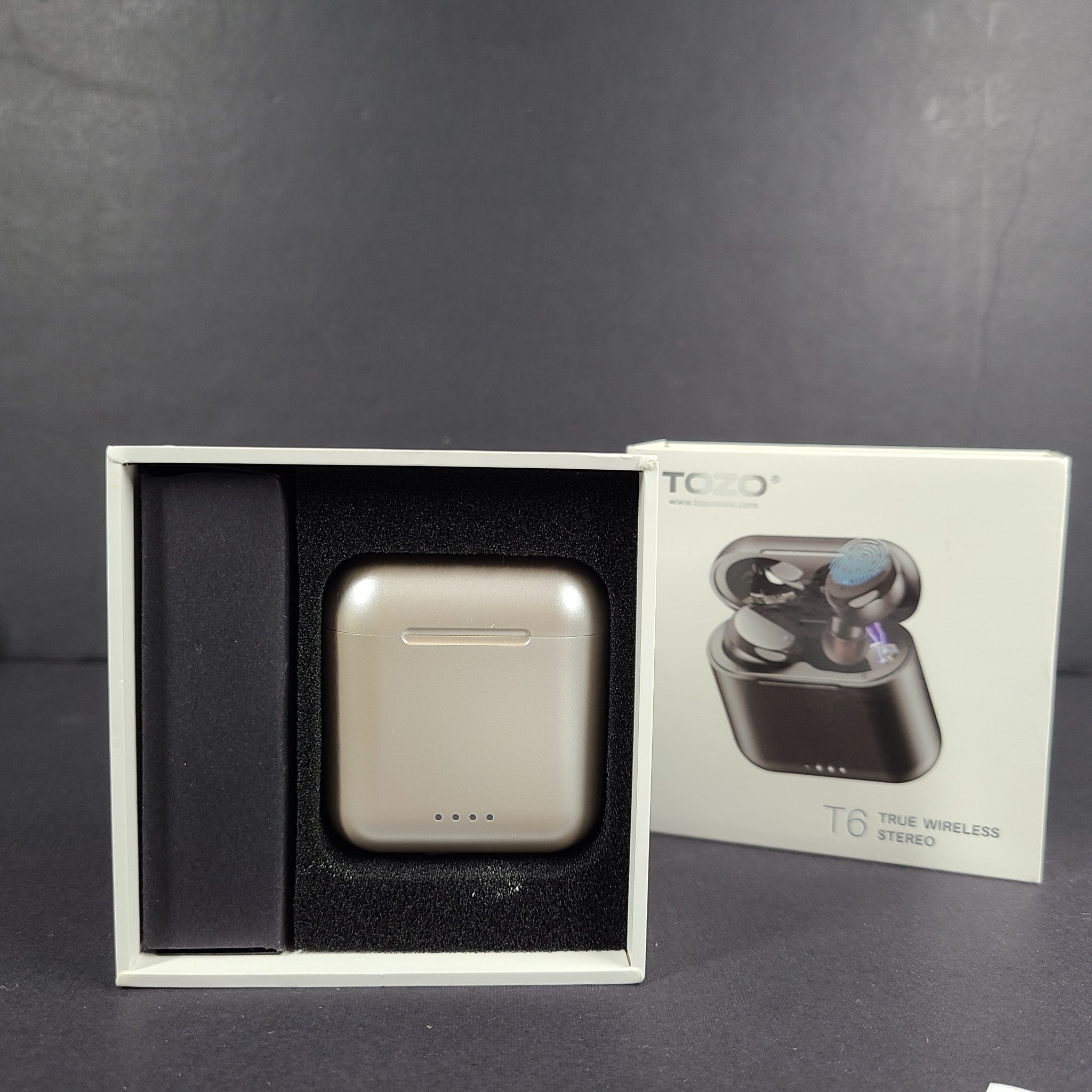 NEW! TOZO T6 True Wireless Stereo Bluetooth Headphones T1117 - Champagne Gold