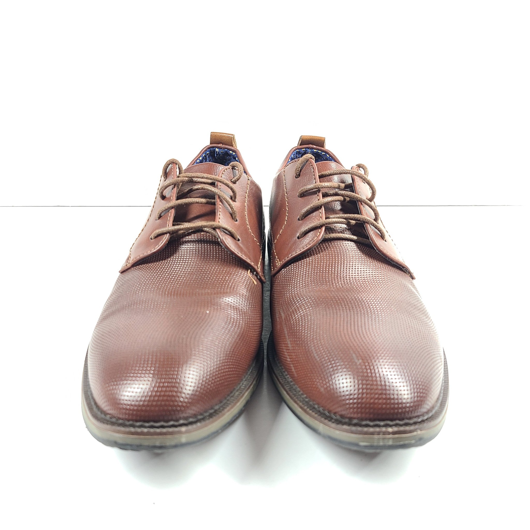 Steve Madden Men's Hamiss Oxford Dress Shoes Faux Leather Brown US10