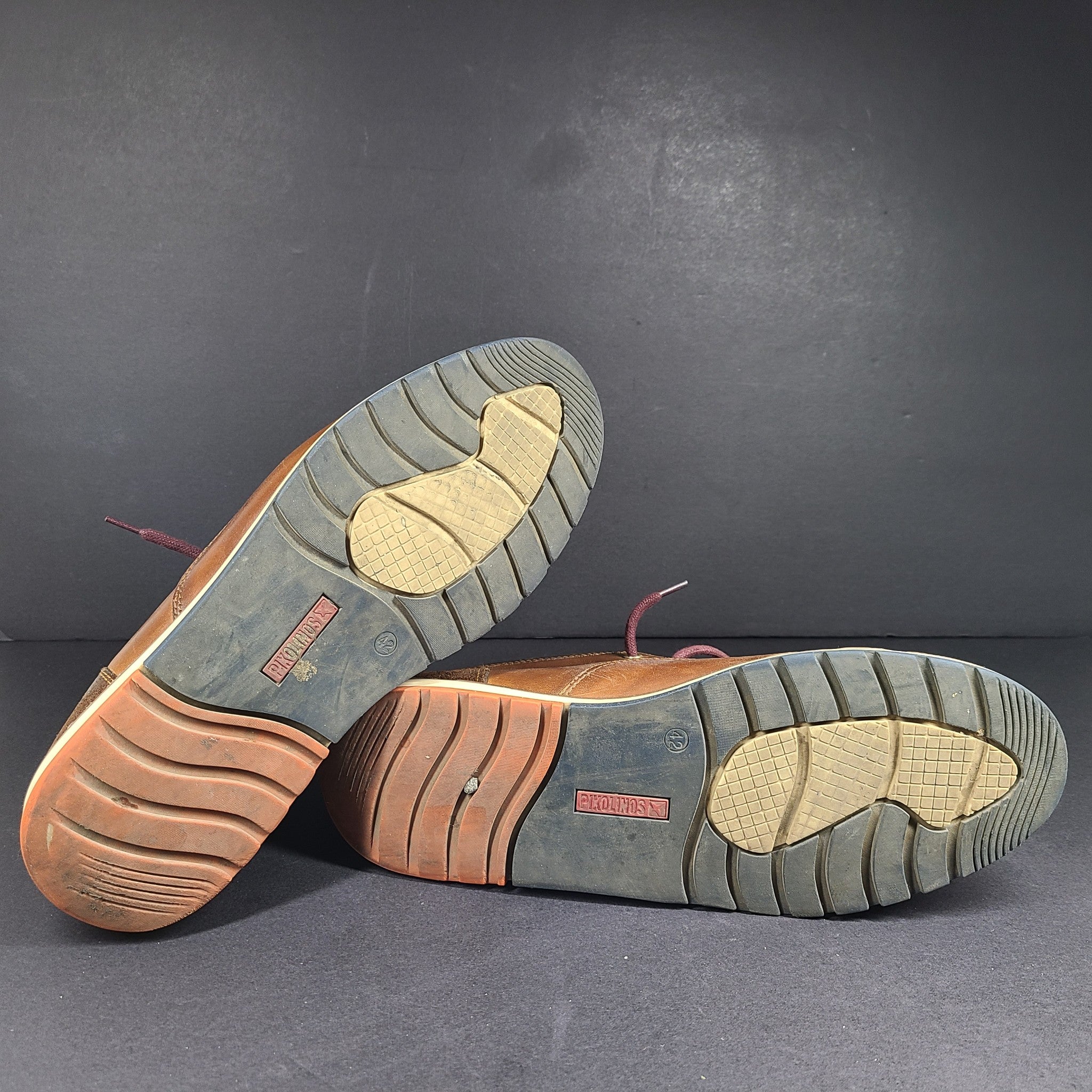 Pikolinos Men's Berna Chukka Ankle Boots Brown Leather Sz 9 IT42