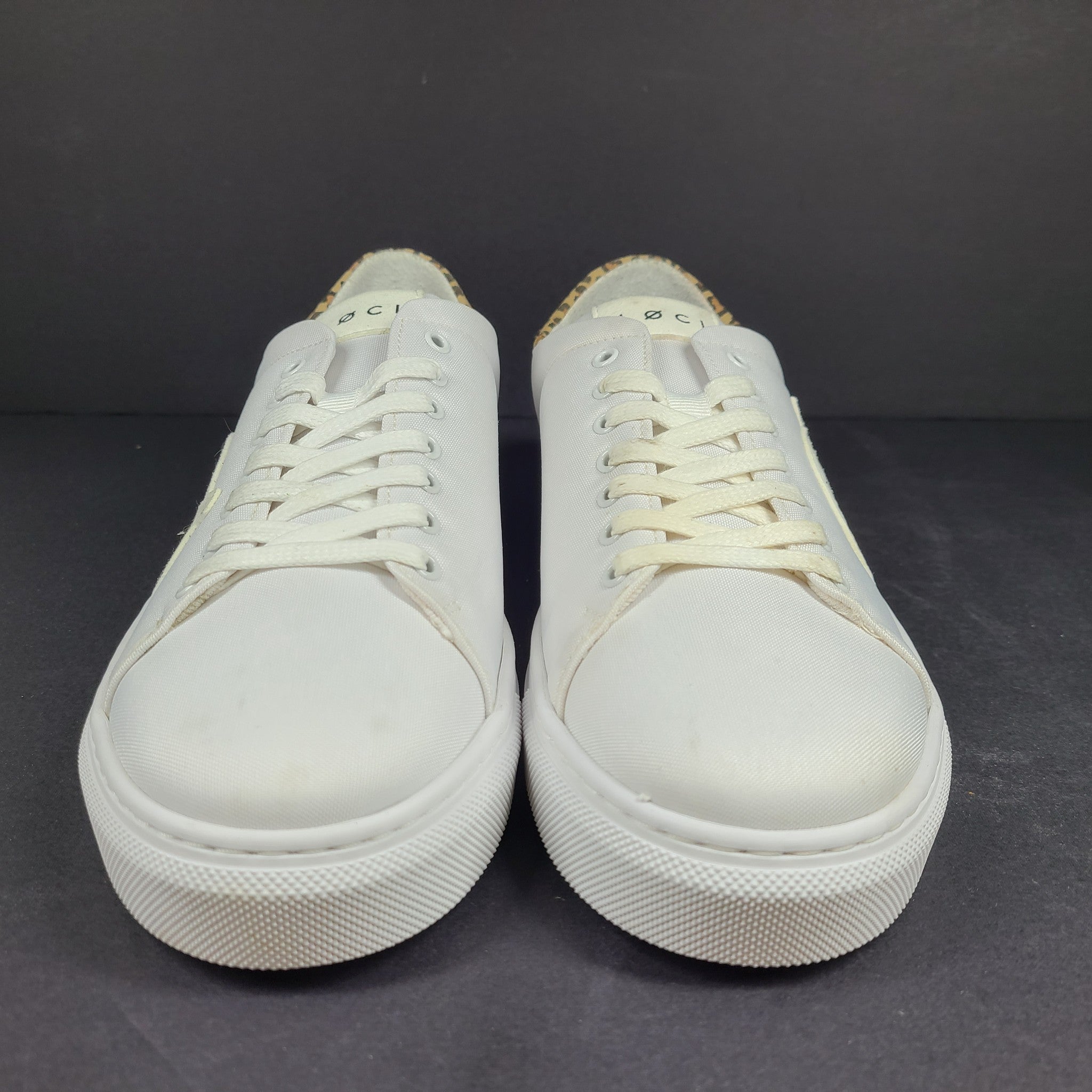 LOCI Women's Origin 9 Vegan Sneakers Stylist Ltd Edition White/Leopard 9 READ2