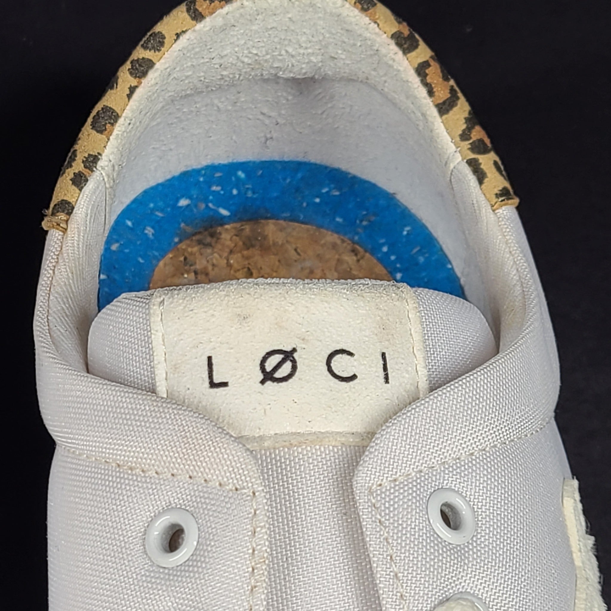 LOCI Women's Origin 9 Vegan Sneakers Stylist Ltd Edition White/Leopard 9 READ2