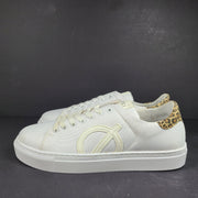 LOCI Women's Origin 9 Vegan Sneakers Stylist Ltd Edition White/Leopard 9 READ2