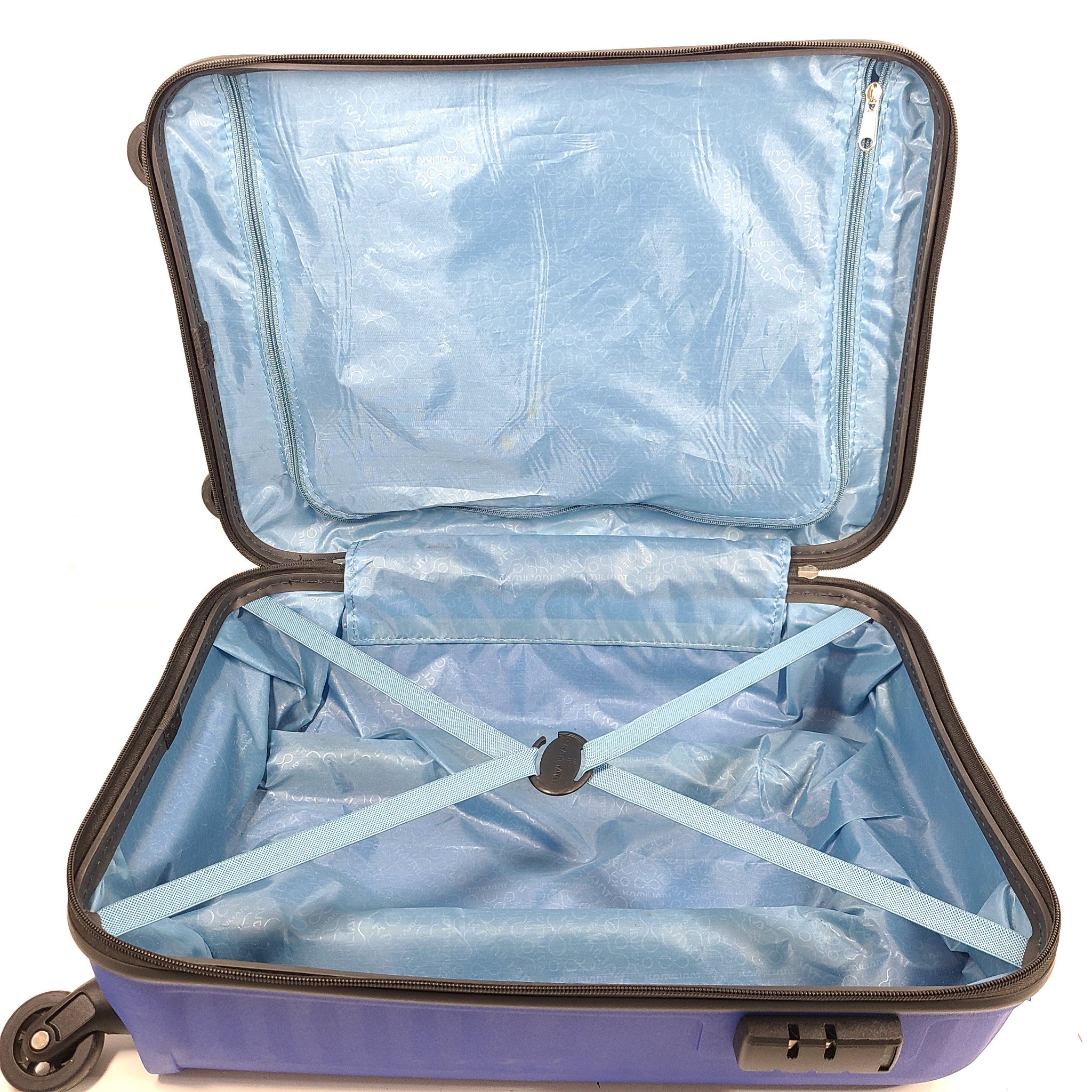 Kamiliant 21" Spinner Carry On Luggage Hardcase Locking Compact Lightweight Blue
