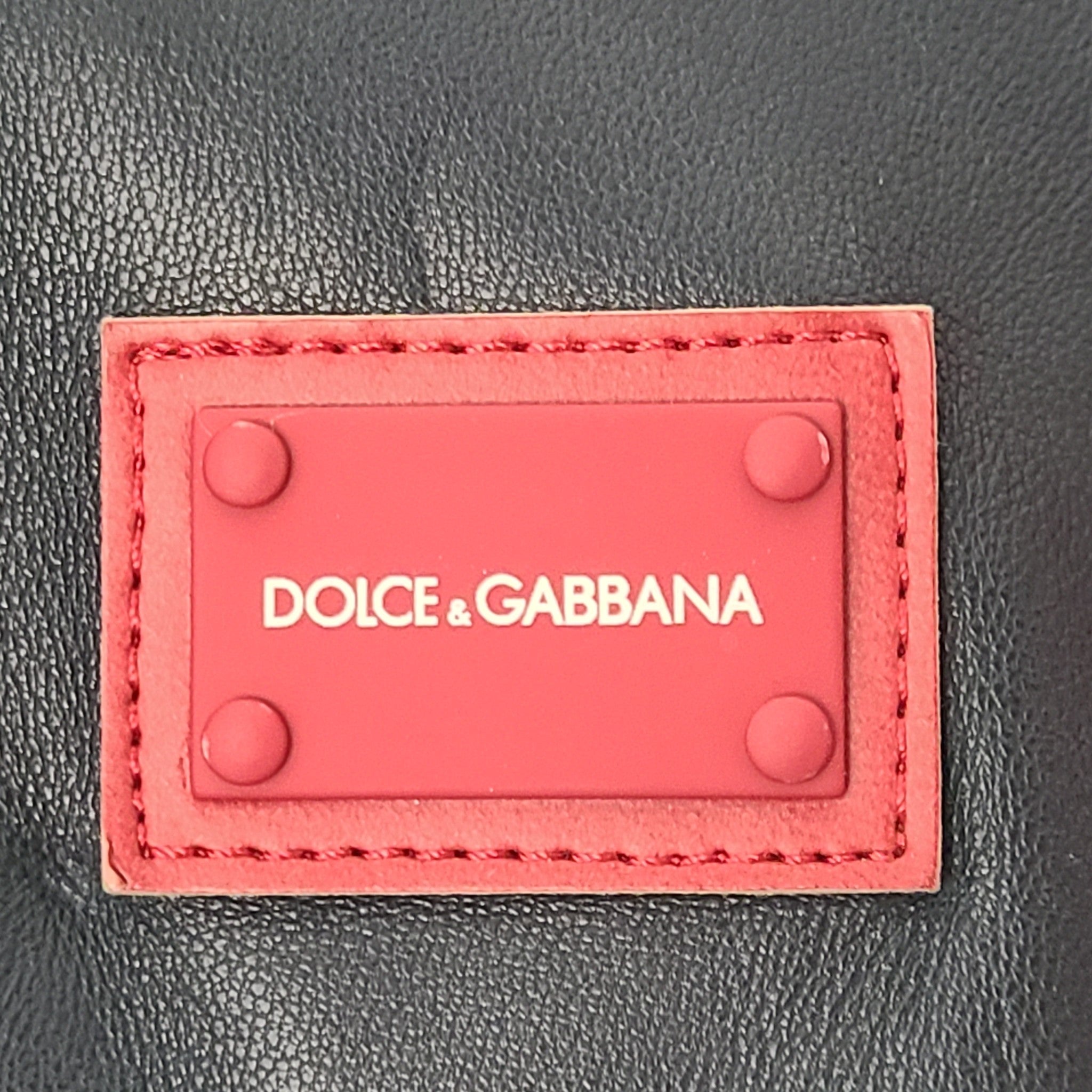 DOLCE & GABBANA D&G Kids' Mini Me Bi-material Jacket Red Black Leather Sz 10