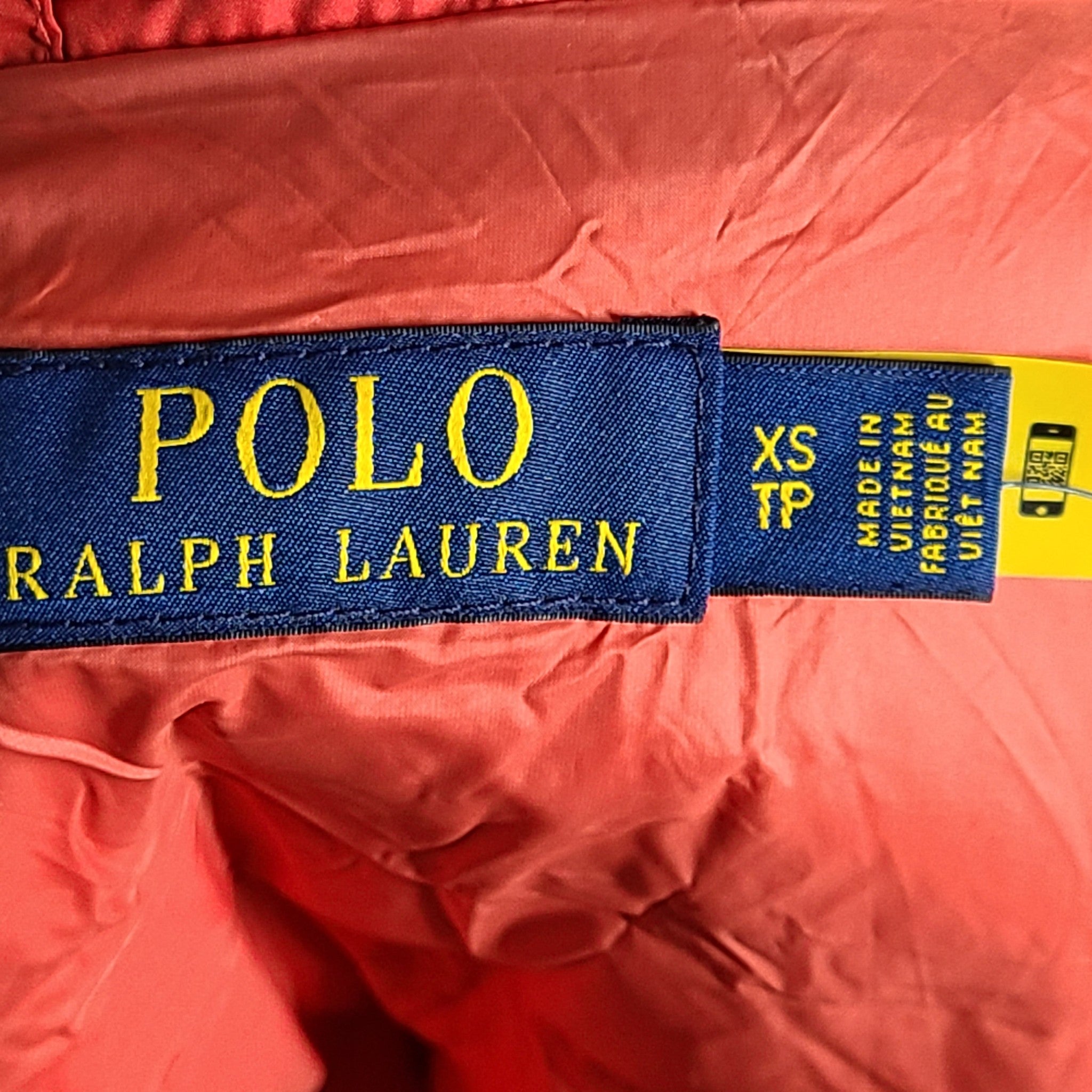Polo Ralph Lauren Women's Puffer Insulated Jacket Packable Red Sz XS