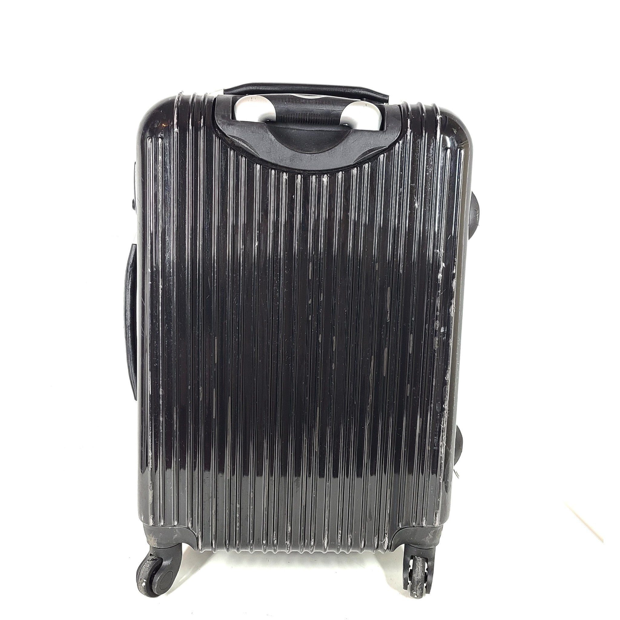 24" Expandable Spinner Check In Luggage Hardshell Locking Black