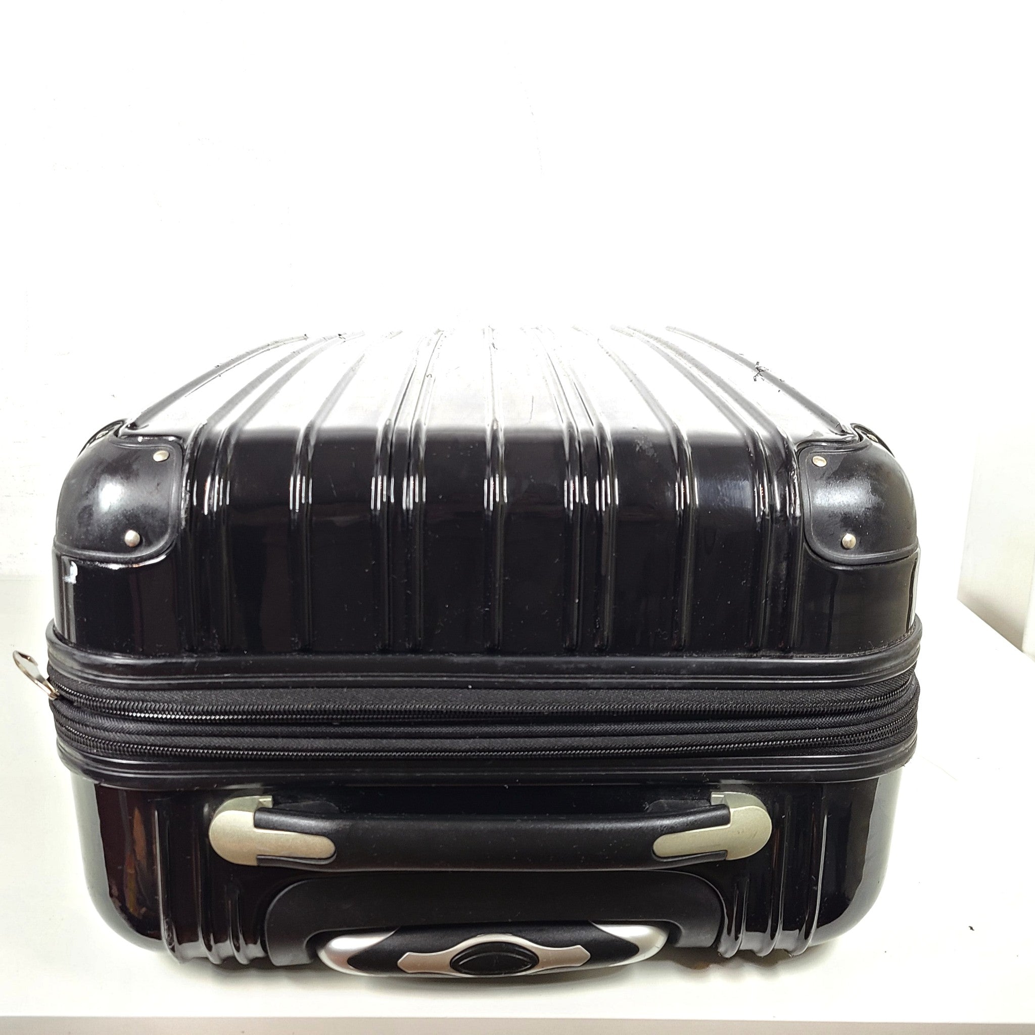 24" Expandable Spinner Check In Luggage Hardshell Locking Black