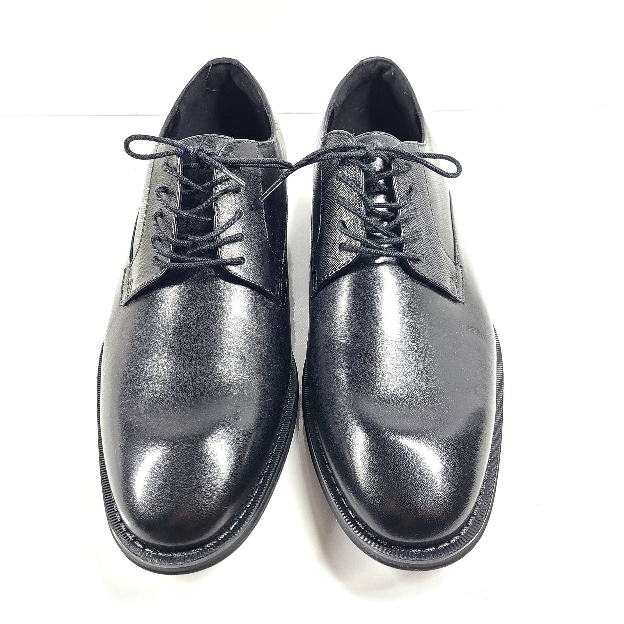 Aldo Heathcliff Oxford Derby Dress Shoes Comfort Padded Black Leather US Size 10