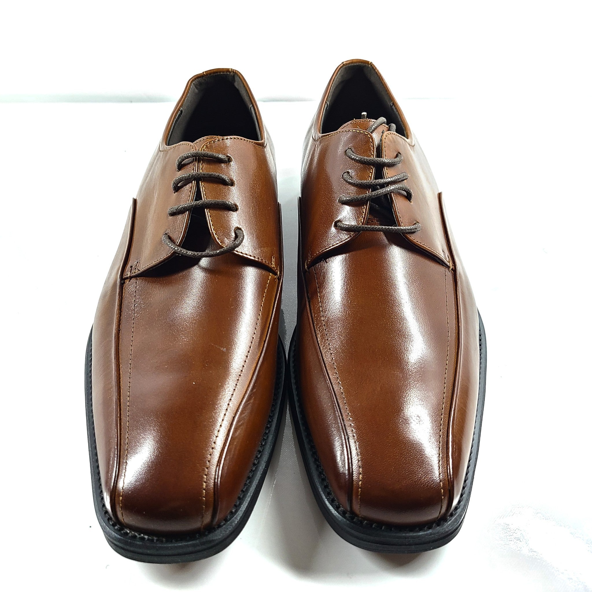 Browns Men's Leather Oxford Dress Shoes Lace Up Brown Sz 9