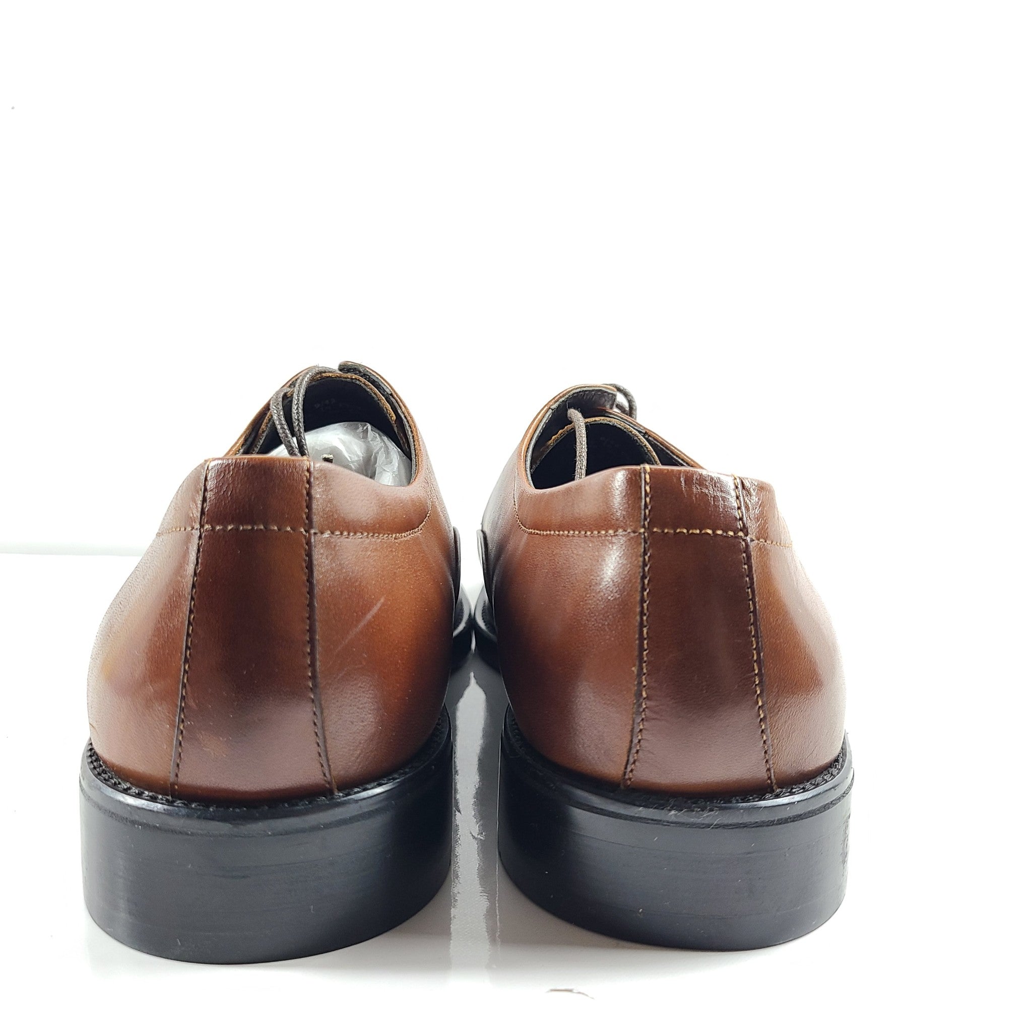 Browns Men's Leather Oxford Dress Shoes Lace Up Brown Sz 9