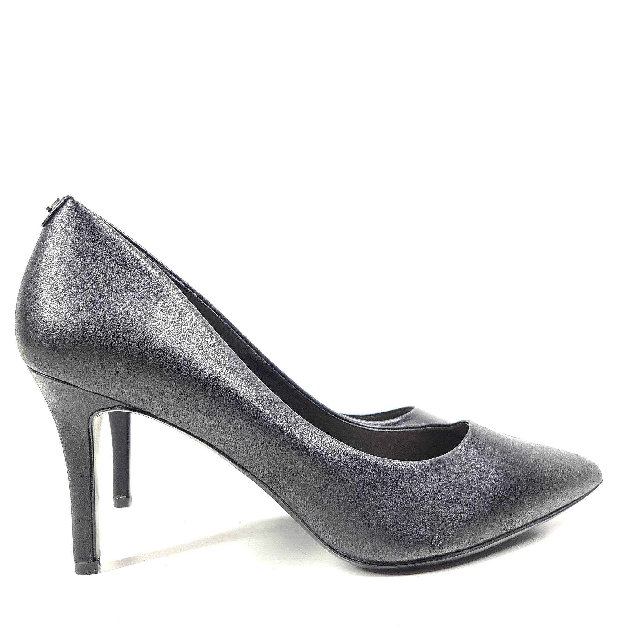 Karl Lagerfeld Paris Women's Royal Pumps Pointy Toe Leather Heels Black Sz 9