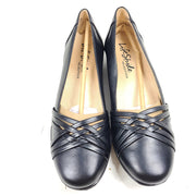 LifeStride Incredible Faux Leather Flats Ballet Shoes Comfort Black Sz 8