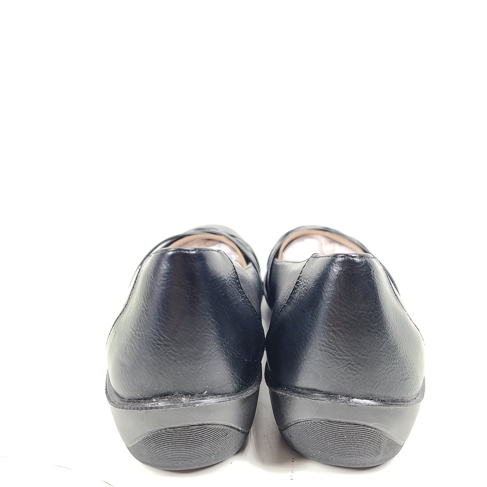 LifeStride Incredible Faux Leather Flats Ballet Shoes Comfort Black Sz 8