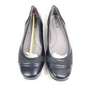 LifeStride Womens I-Loyal Flat Ballet Shoes Foam Flex Support Black Sz 8.5