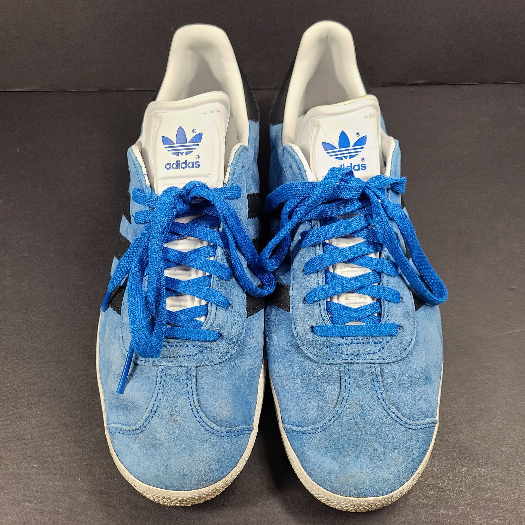 Adidas Originals Men's Gazelle Shoes Leather Sneakers IG0666 Blue US 9.5