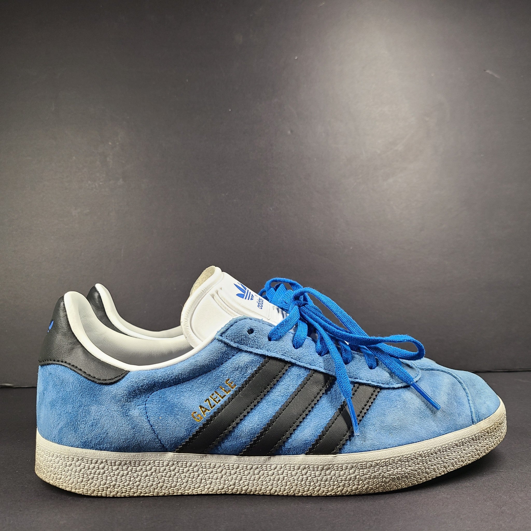 Adidas Originals Men's Gazelle Shoes Leather Sneakers IG0666 Blue US 9.5