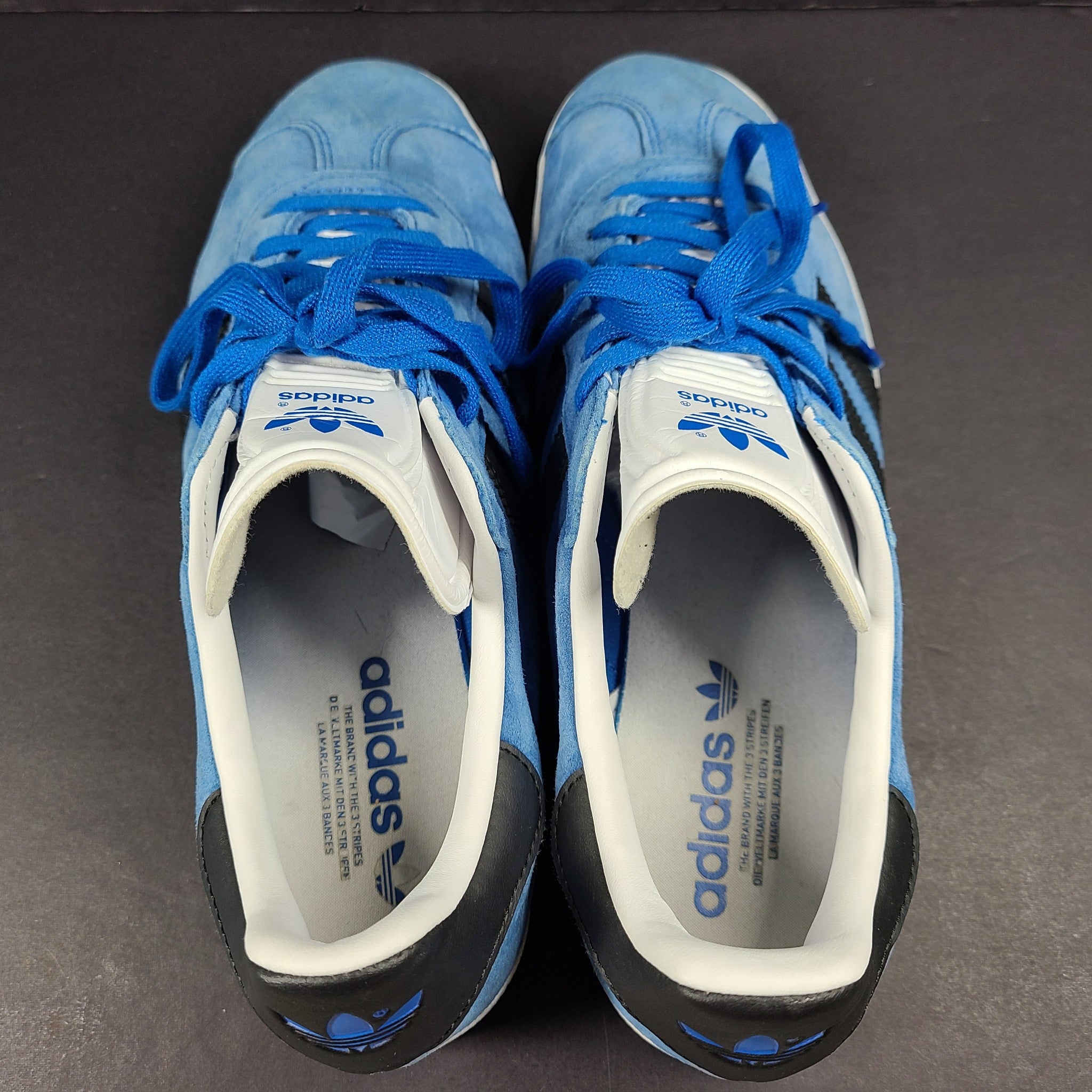 Adidas Originals Men's Gazelle Shoes Leather Sneakers IG0666 Blue US 9.5