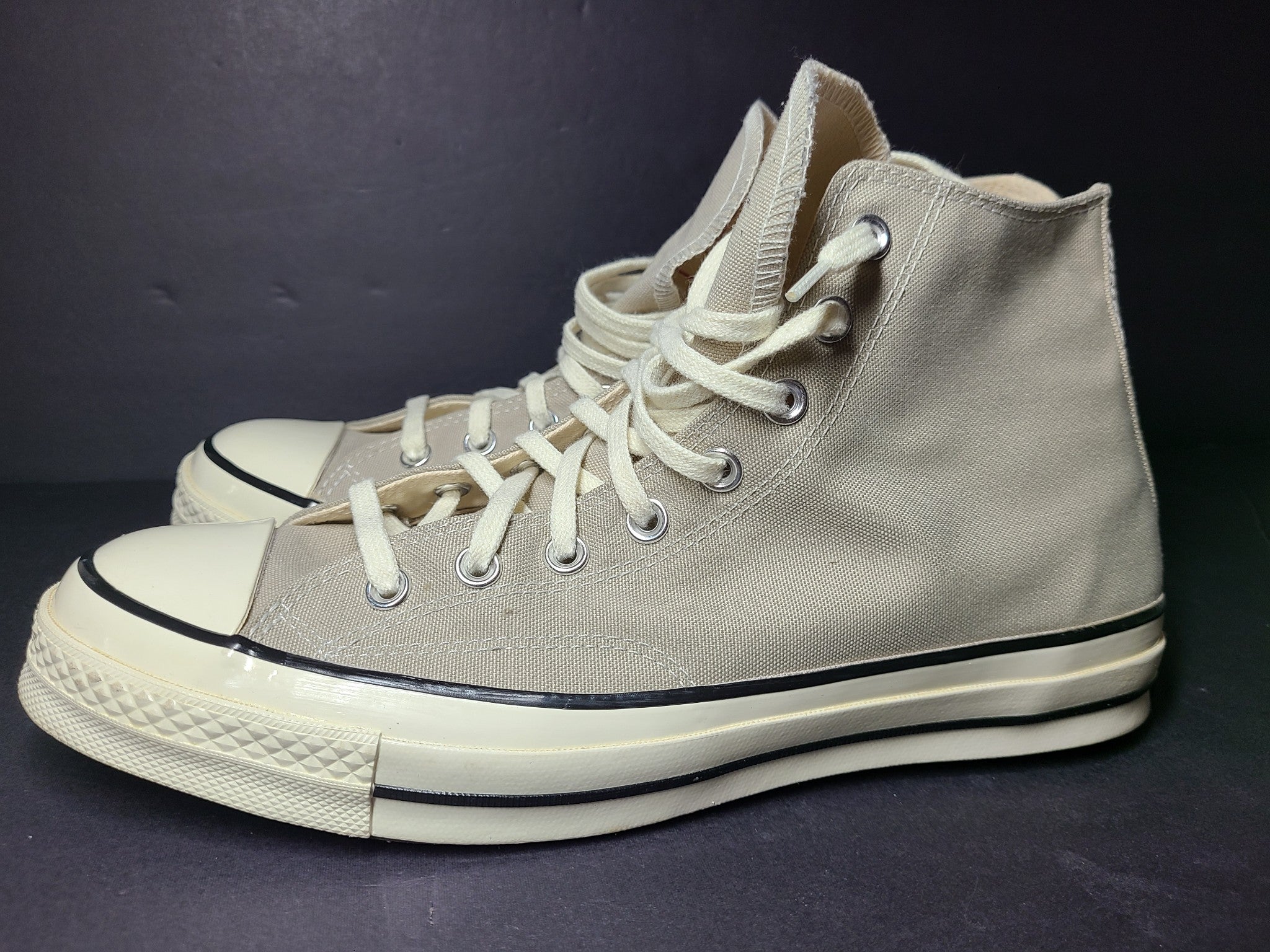 EXC Converse Chuck 70 Canvas High Top 'Papyrus' Beige Sneakers M10.5/W12.5