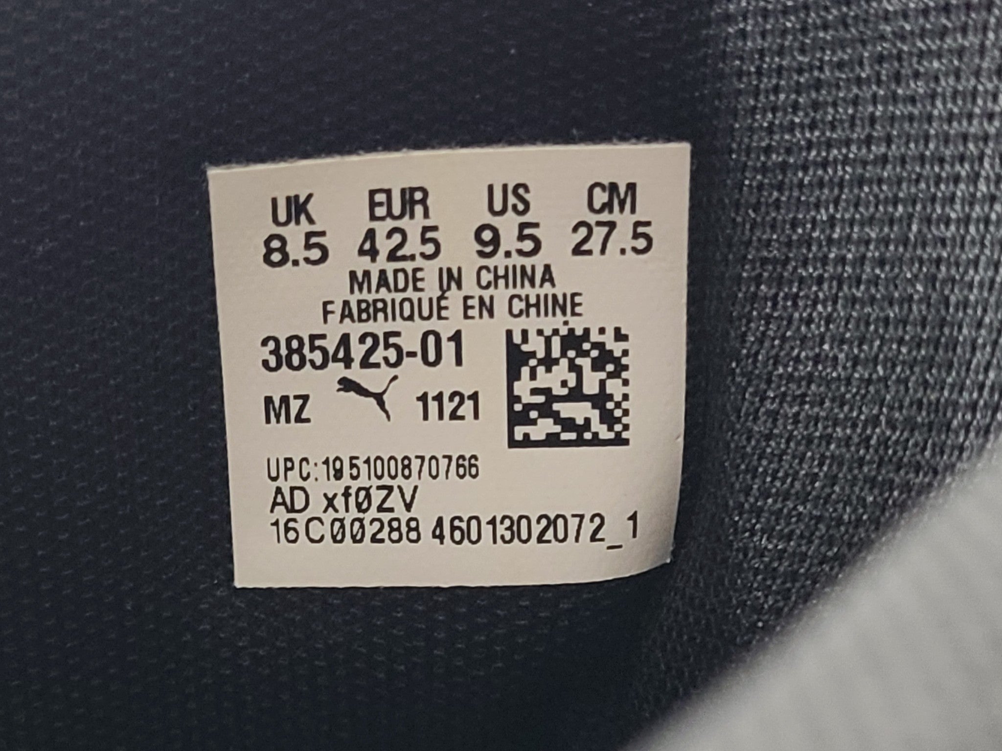 Puma Men's Rebound Layup Atypical Sneakers Basketball Training 385425-01 Sz. 9.5