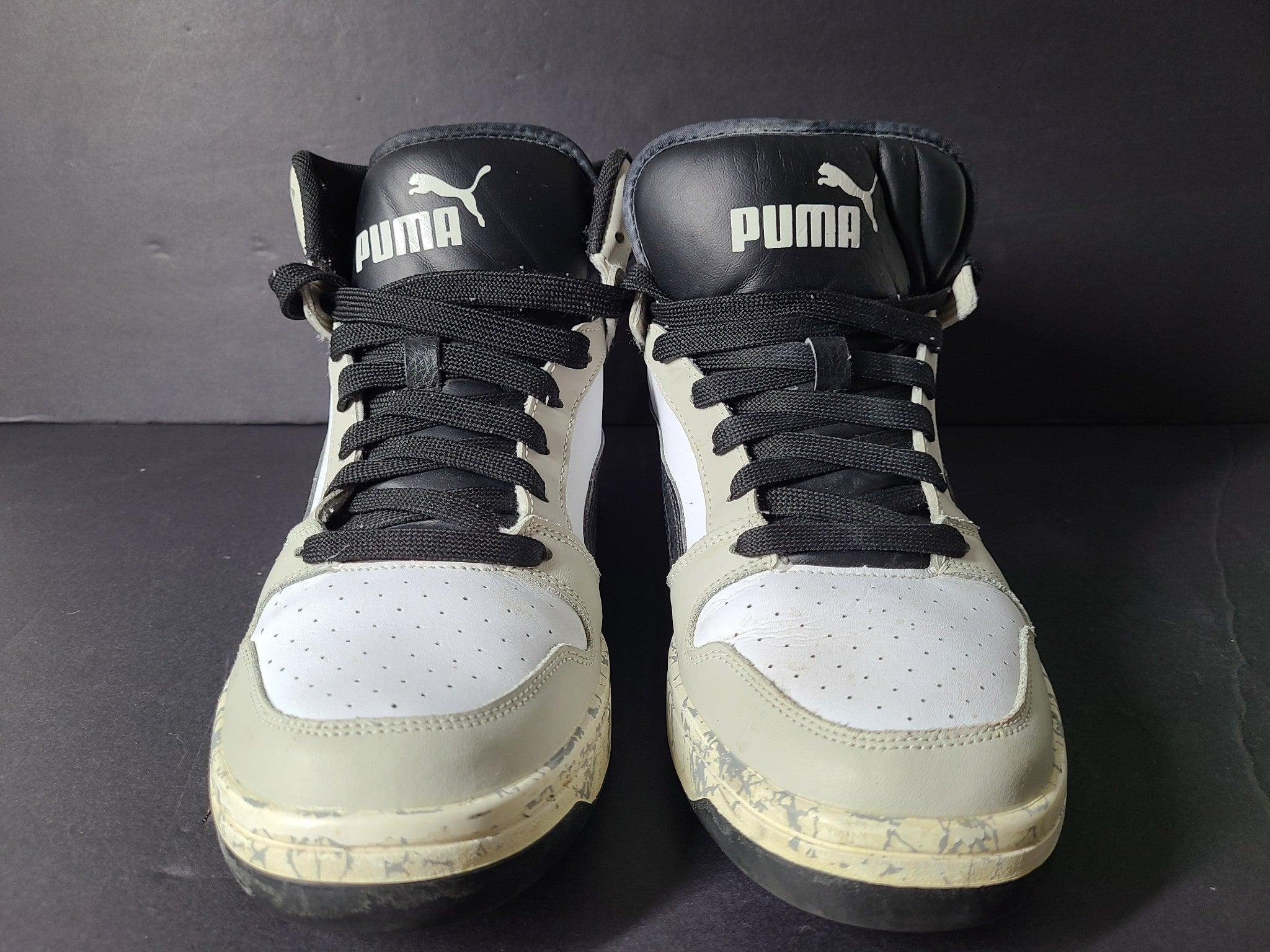 Puma Men's Rebound Layup Atypical Sneakers Basketball Training 385425-01 Sz. 9.5