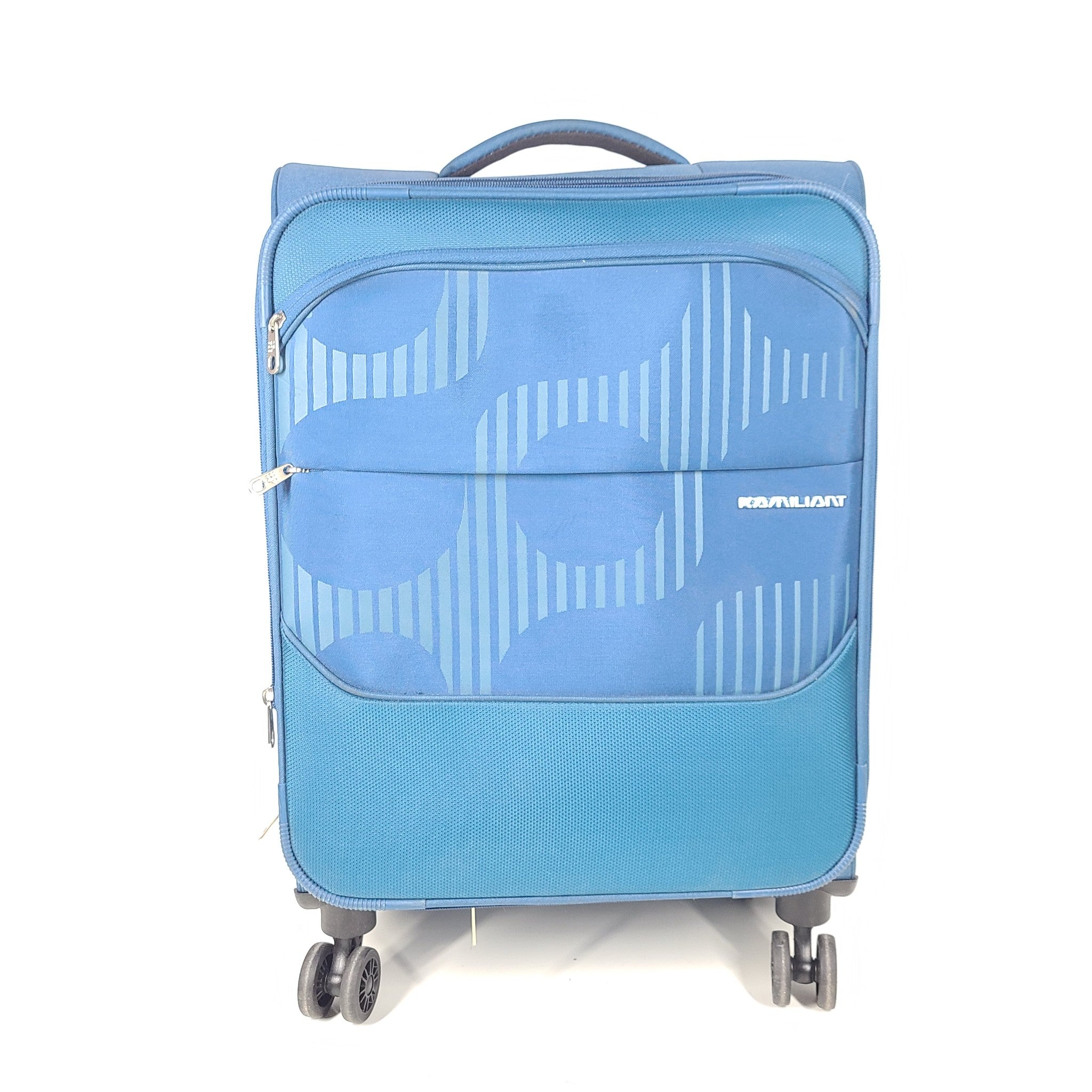 Kamiliant 23" Spinner Carry On Cabin Softshell Luggage Lock Expandable Blue