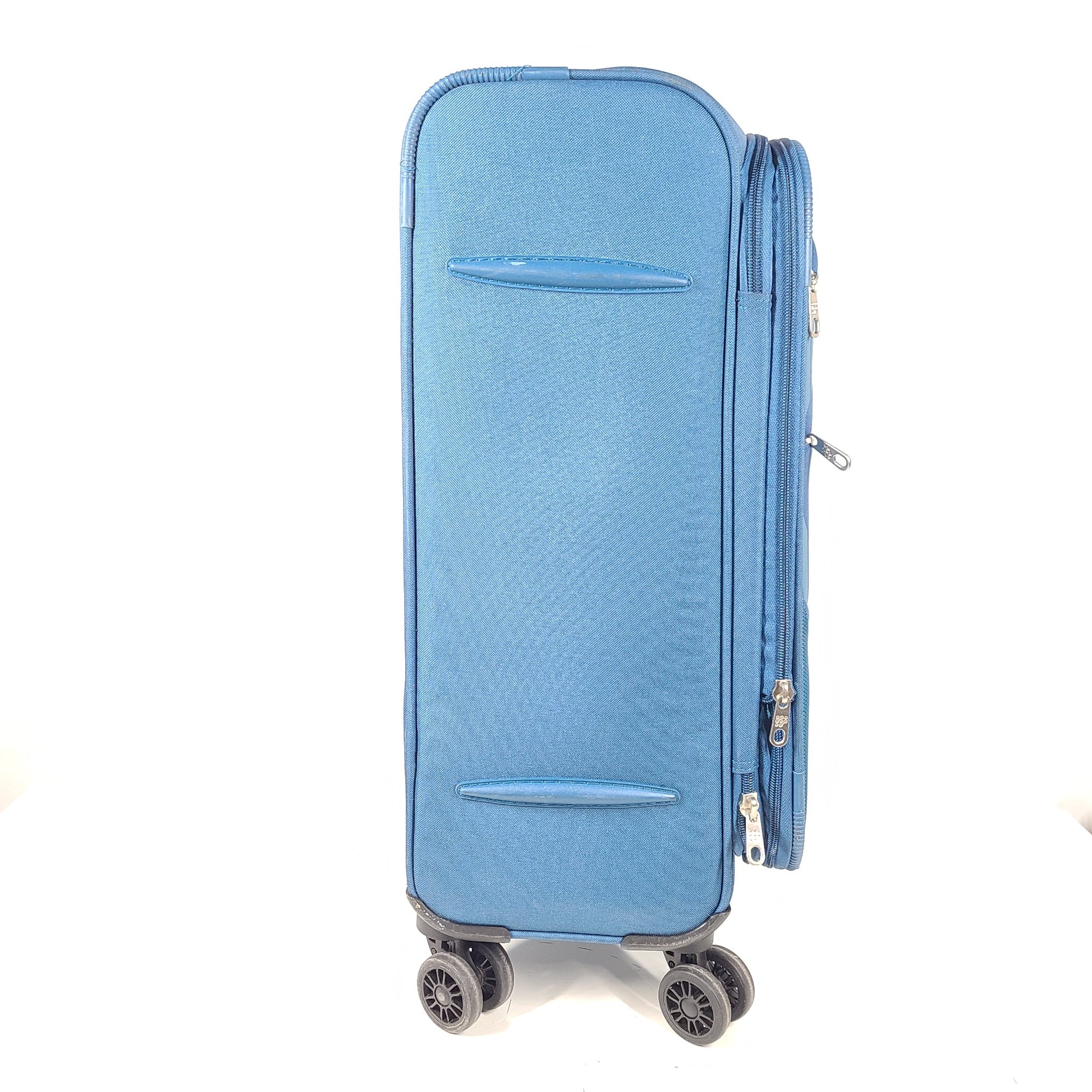 Kamiliant 23" Spinner Carry On Cabin Softshell Luggage Lock Expandable Blue