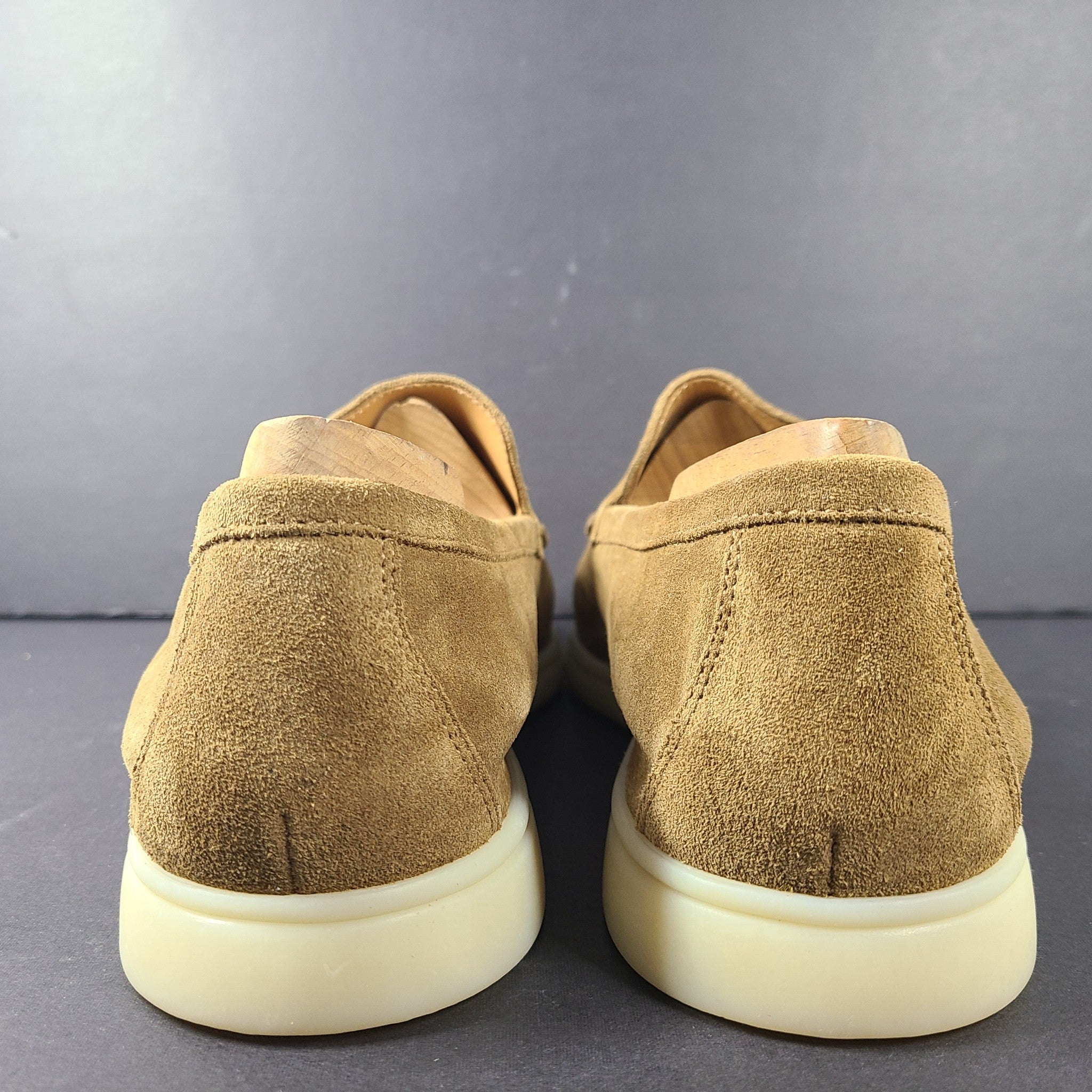 Russell & Bromley Men's CARMEL Soft Slip On Loafers Suede Brown Sz 11.5