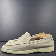 Russell & Bromley Men's CARMEL Soft Slip On Loafers Suede Beige Sz 11.5
