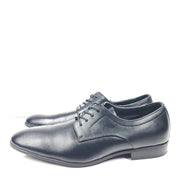 Calvin Klein Cassius Oxford Derby Dress Shoes Leather Almond Toe Black Sz 10