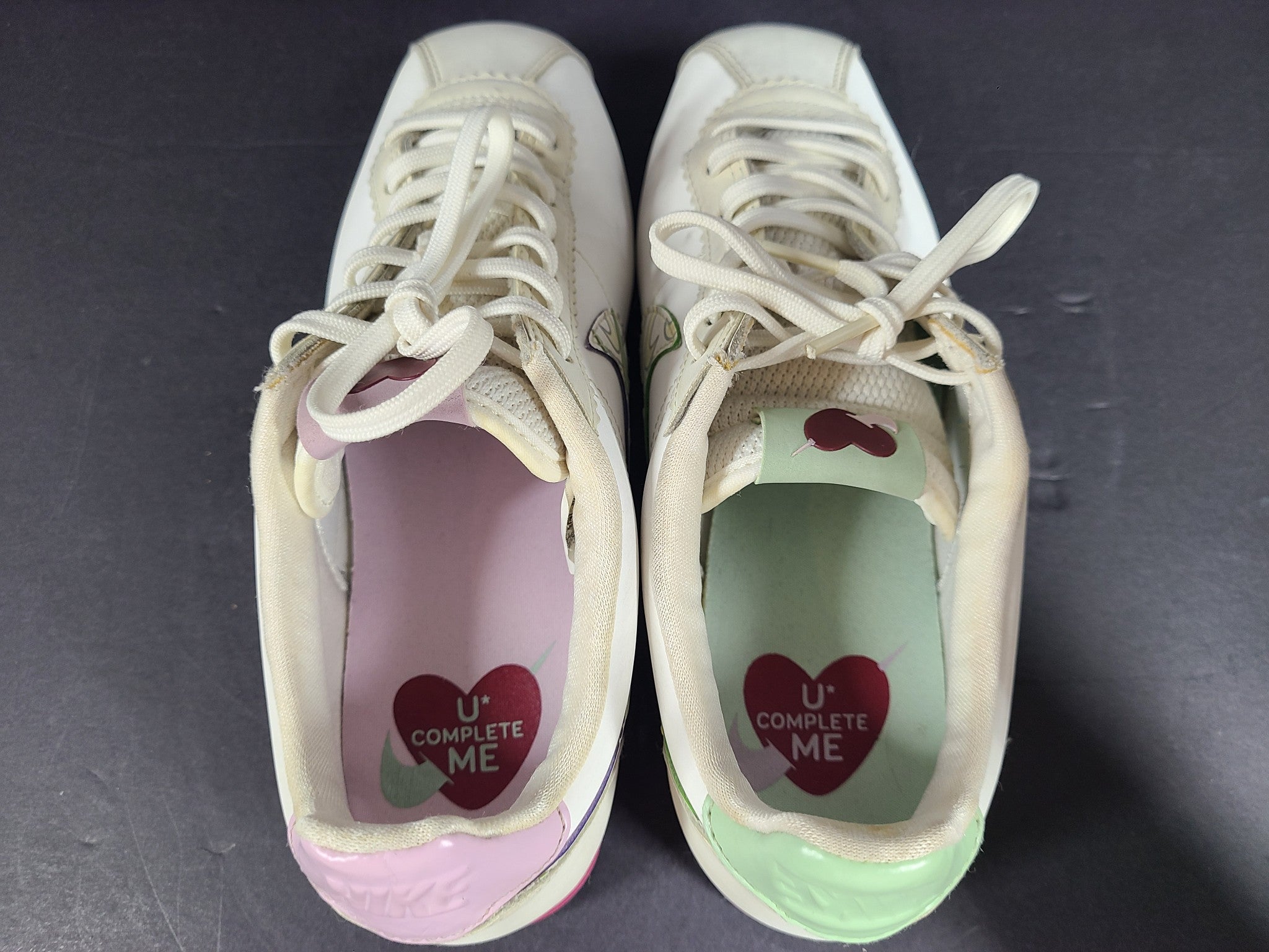 Nike Women's Classic Cortez SE "Valentine" Sneakers CI7854-100 White Size 7.5