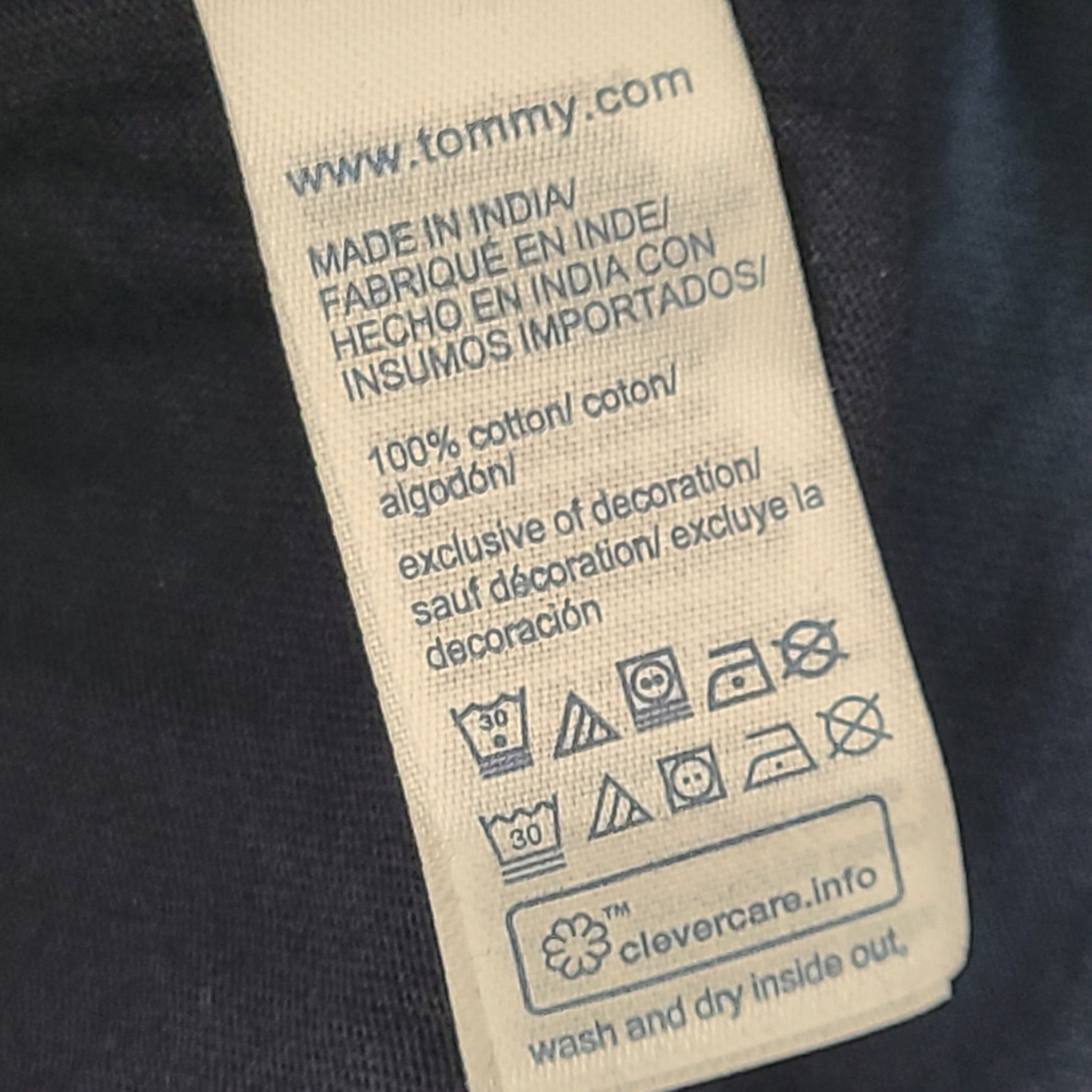 NWT Tommy Hilfiger Men's Regular Fit Short Sleeve Pocket T-Shirt Navy Blue Sz S