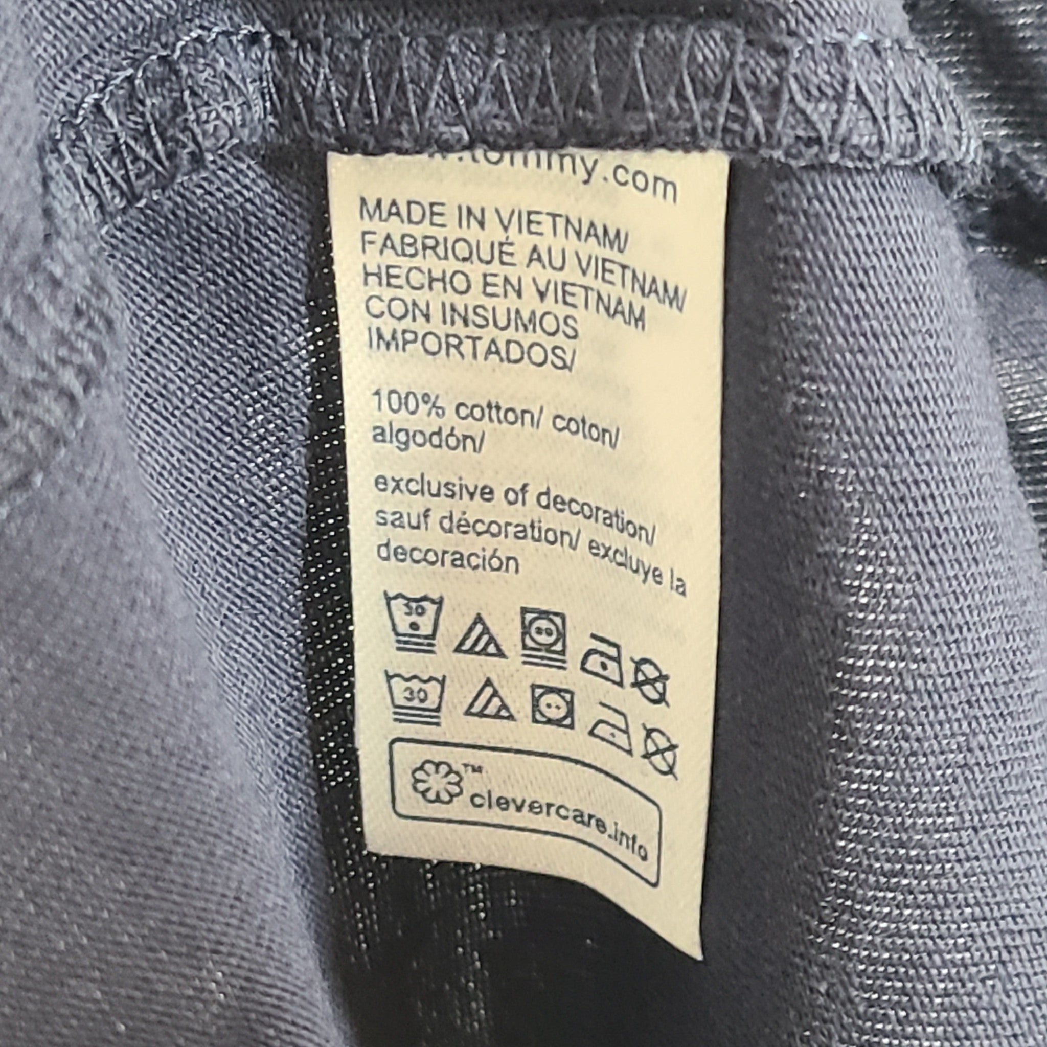 Tommy Hilfiger Jeans Men's Classic Flag T-Shirt Crew Neck Logo Blue Sz L