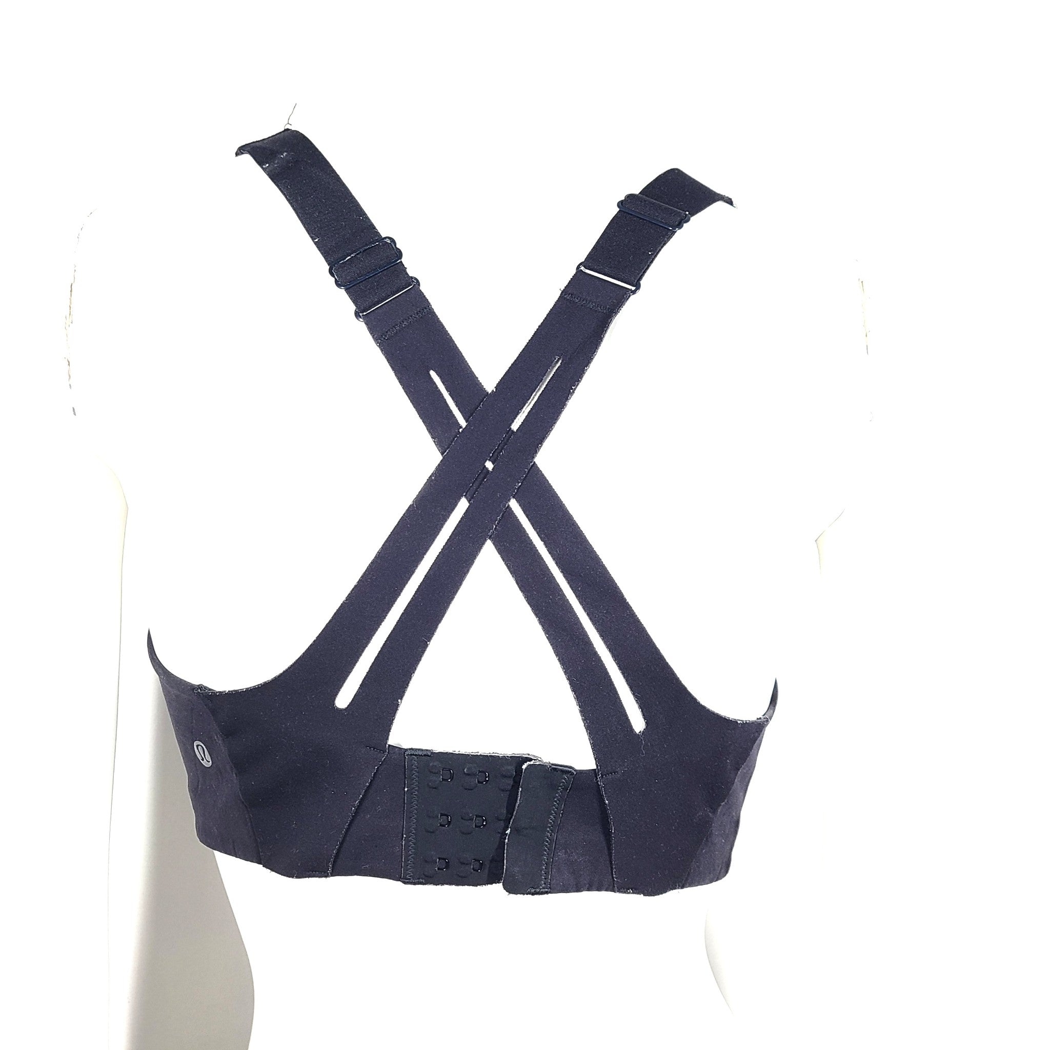 Lululemon AirSupport Bra High Support Running Bra Black Sz 34 DD