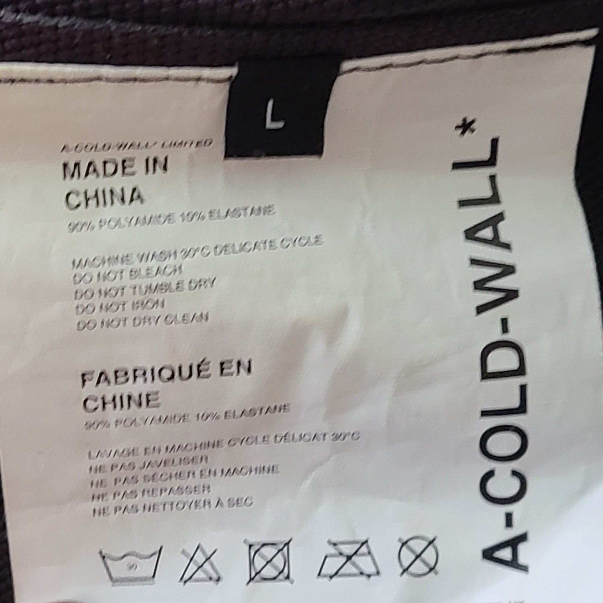 Samuel Ross Men's A COLD WALL ACW Technical Overshirt Zip Jacket Black Sz L