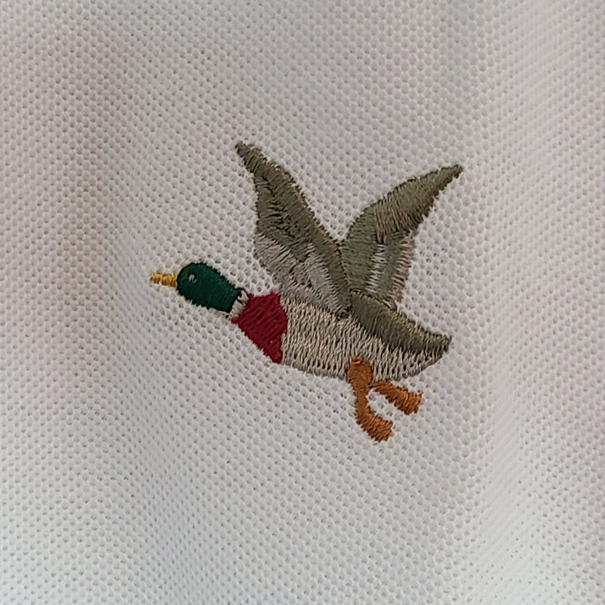 Chevignon Men's Togs "O Duck" Embroidered Short Sleeve Polo Shirt White Sz XL