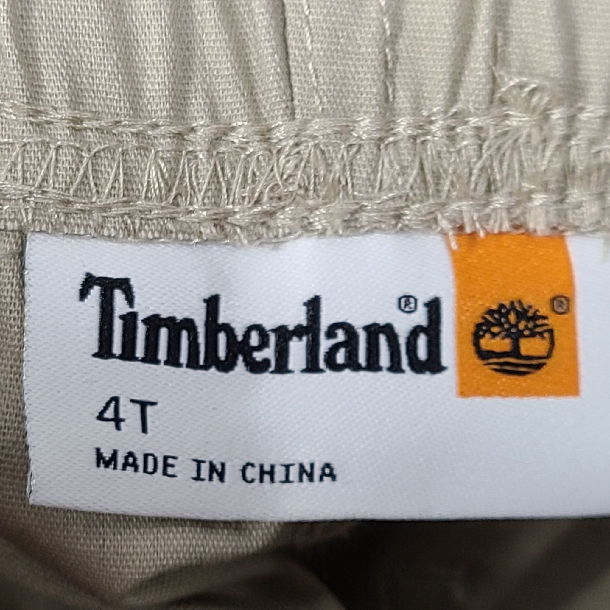 2 Pc Set Timberland Boys Shorts + Tank Top Soft Cotton Camo Beige Sz 4T
