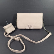 Steve Madden Bcara Crossbody Bag Purse Vegan Leather Air Pod Case Light Pink