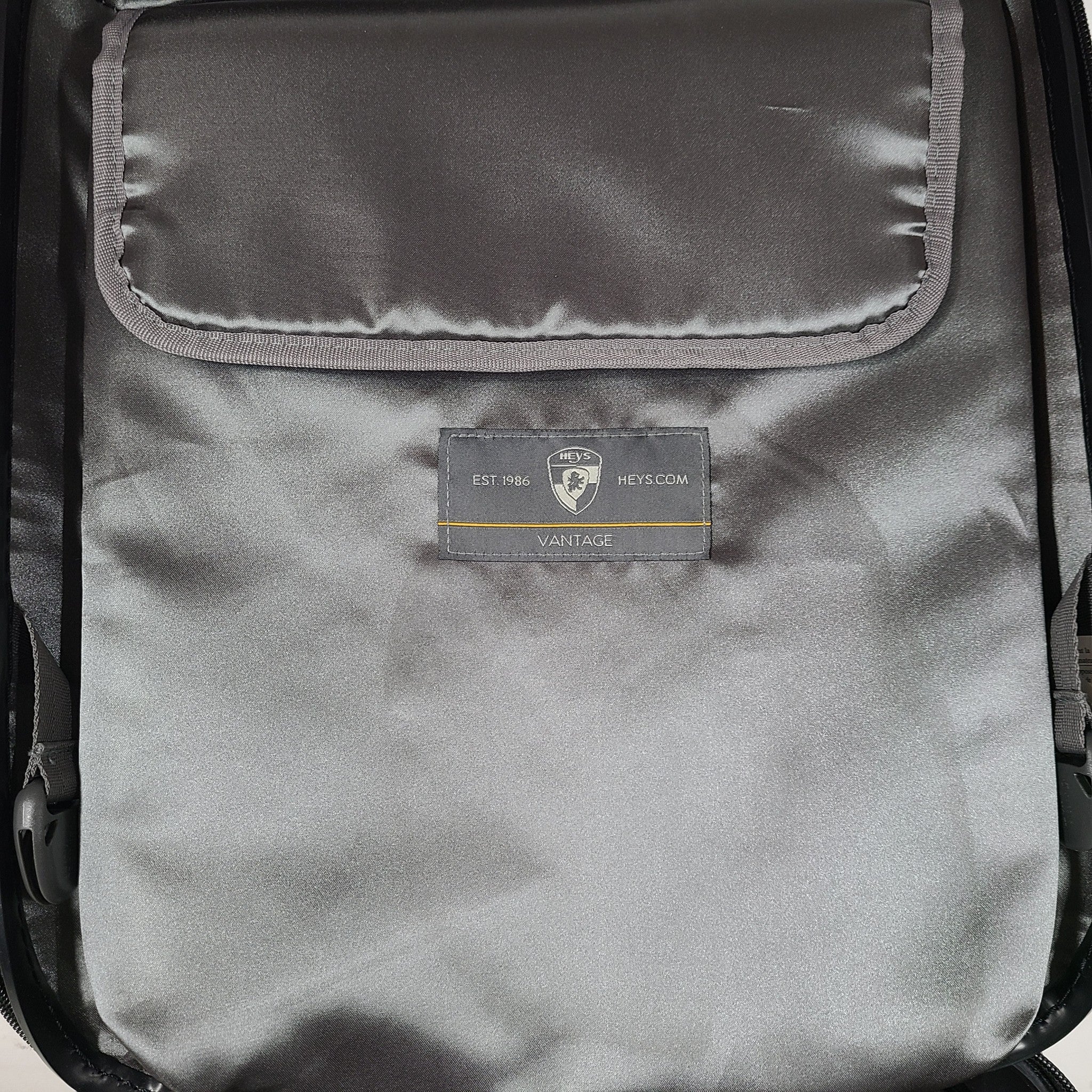 Heys Vantage 22" Smart Access Carry On Luggage Hardside PC Expand Locking Black