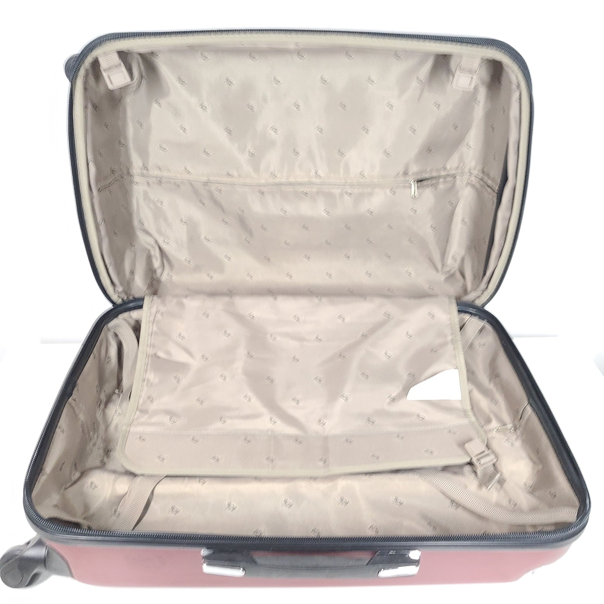 Heys Metallix 26" Expandable Spinner Luggage PC Hardshell Expanding Burgundy Red